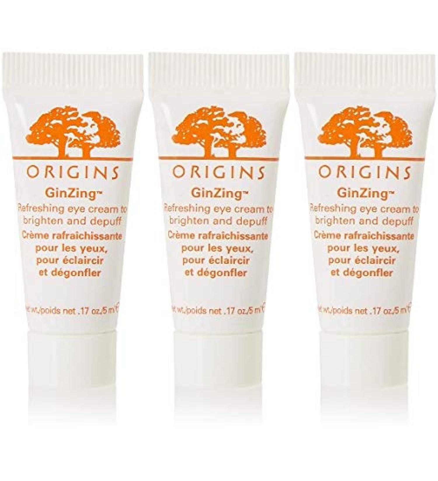 Origins Ginzing Brightening Eye Cream Trio - 15ml (5ml x 3) - Buy Online on SooperMarket.com
