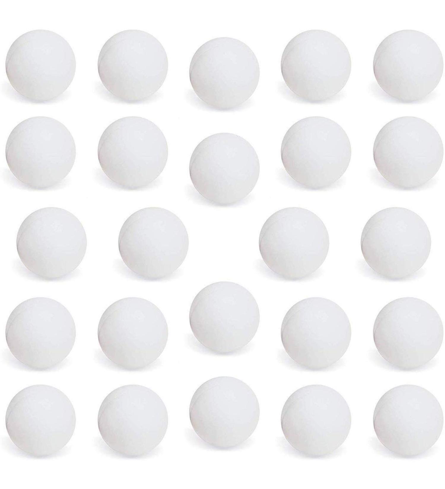 Totem World 24 White Beer Pong Balls - 38mm Ping Pong Washable Plastic - Buy Online on SooperMarket.com