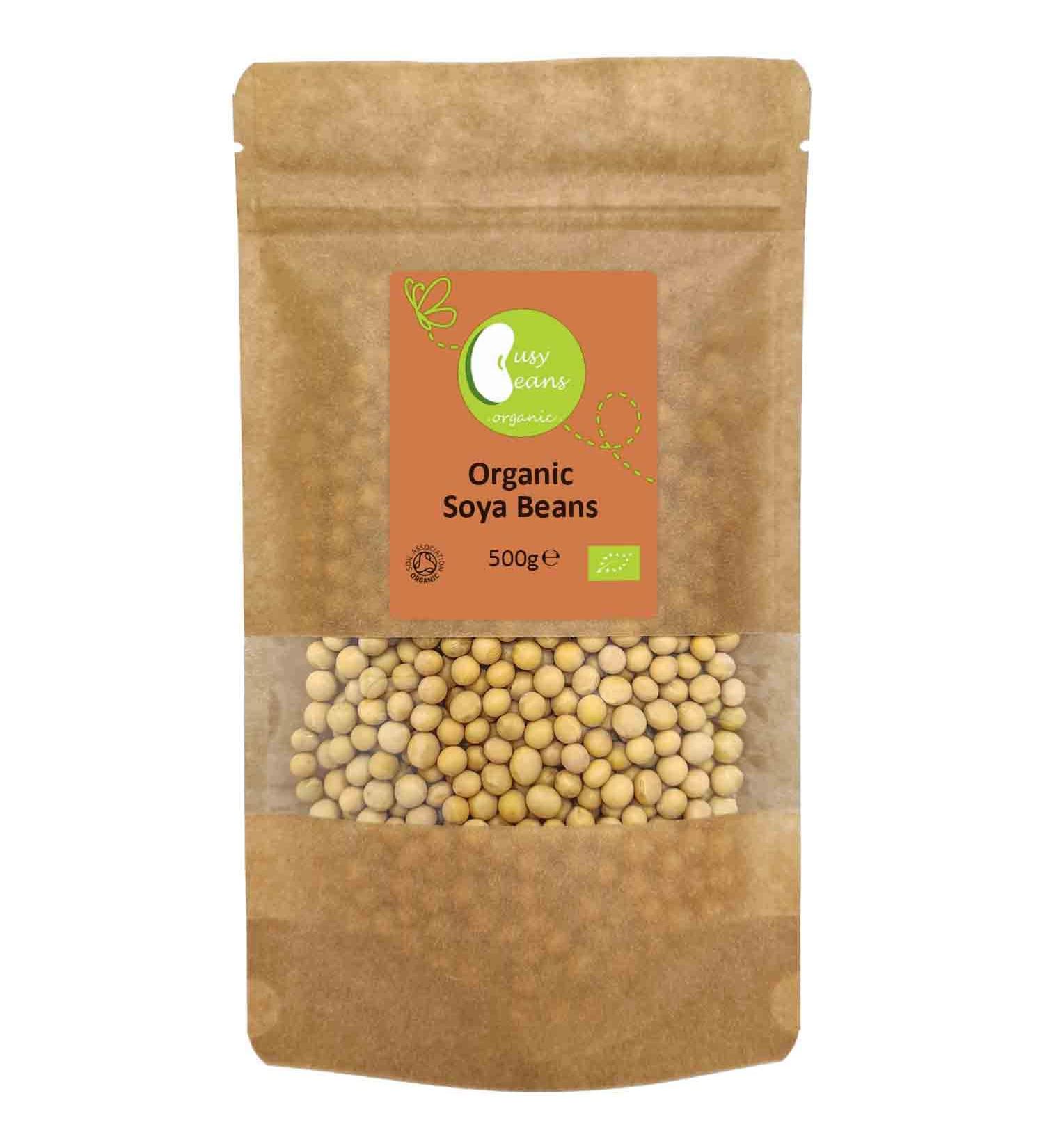 Busy Beans Organic Certified Organic Soya Beans (500g) | Premium Quality - Buy Online on SooperMarket.com