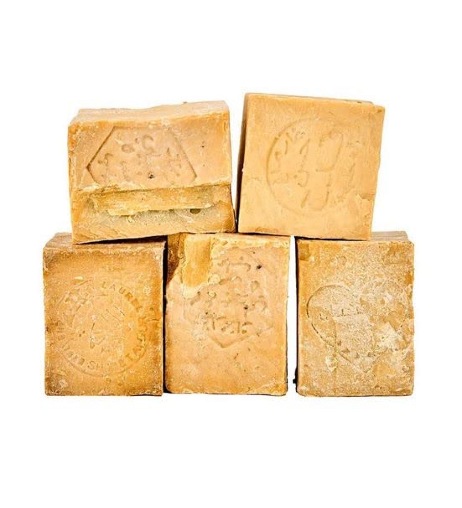 Carenesse Aleppo Soaps - 5 Pieces Vegan Handmade Natural Olive Oil Soap (830-930g) - Perfect for Beauty & Skin Care - Buy Online on SooperMarket.com
