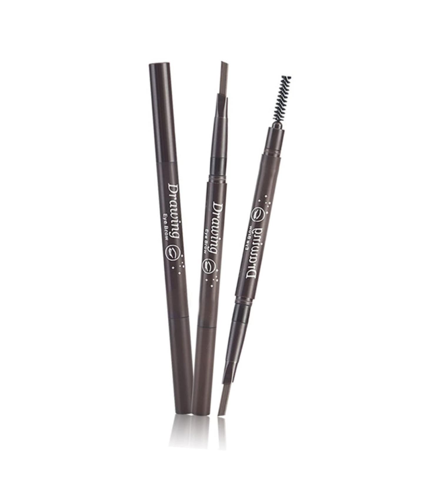 WOFASHPURET 2 1 Brow Brush Microblading Pen Scissor Bumper Eyebrow Pencil Brush To Rotate Double Head Filler - Buy Online on SooperMarket.com