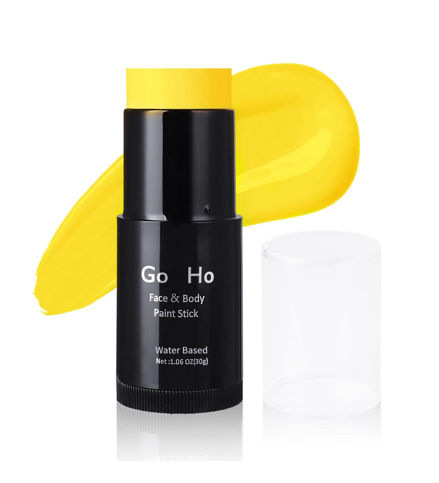 Yellow Face Paint Stick 1.06 Oz - Non-toxic Cream Body Makeup for Adults and Children - Halloween SFX Cosplay - Buy Online on SooperMarket.com
