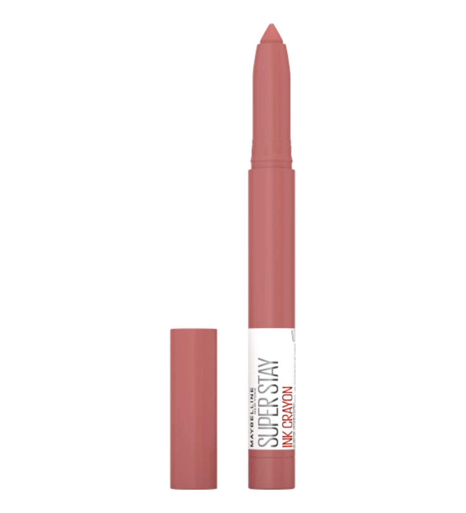 Maybelline Super Stay Ink Crayon Lipstick - Brown Nude, 0.04 oz - Longwear Matte Lip Crayon | 8Hrs Wear Time - Buy Online on SooperMarket.com