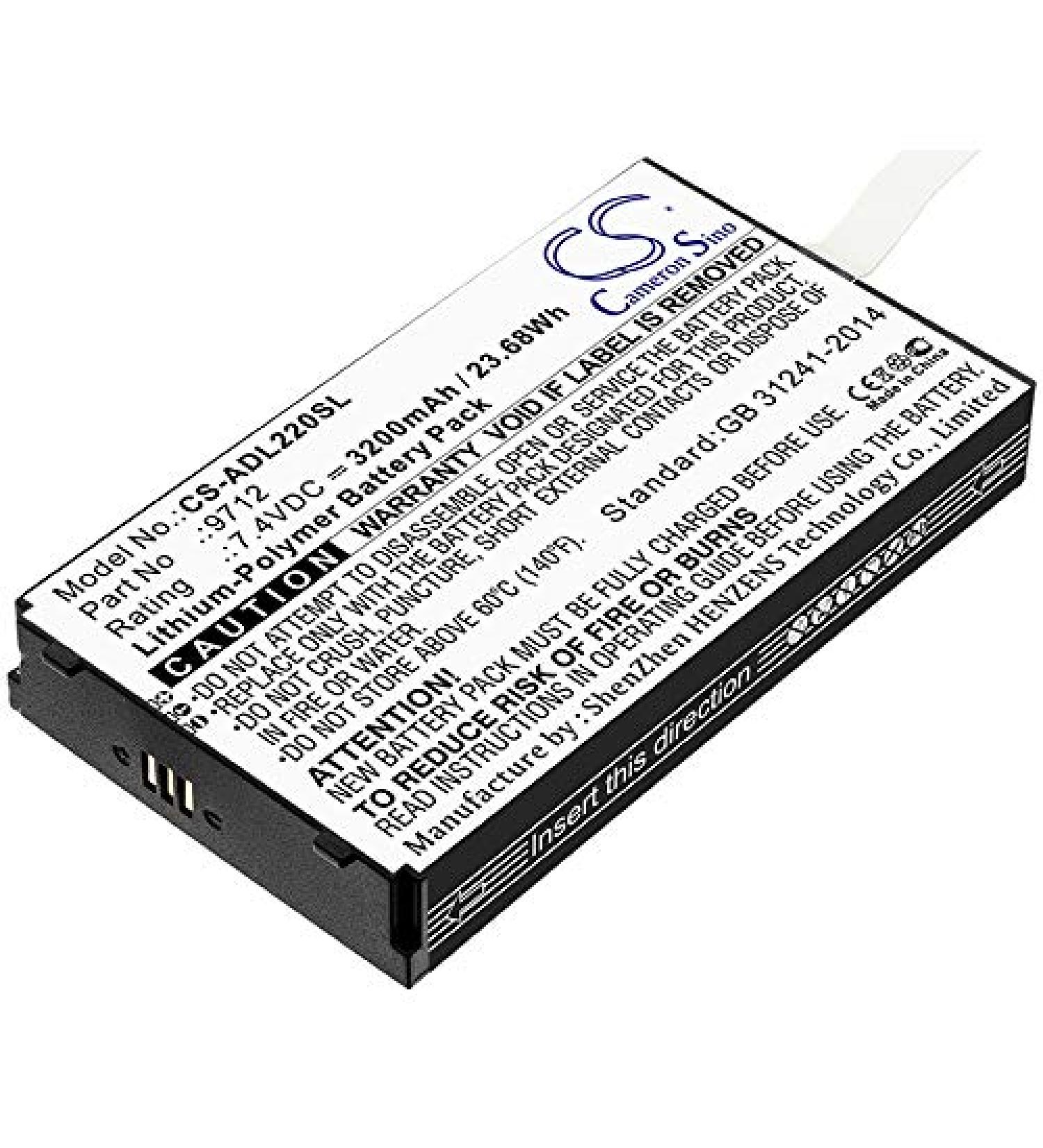 Buy DCH 3200mAh 9712 Battery Replacement for Additel ADT 223A & ADT 672 - Fast International Shipping - Buy Online on SooperMarket.com