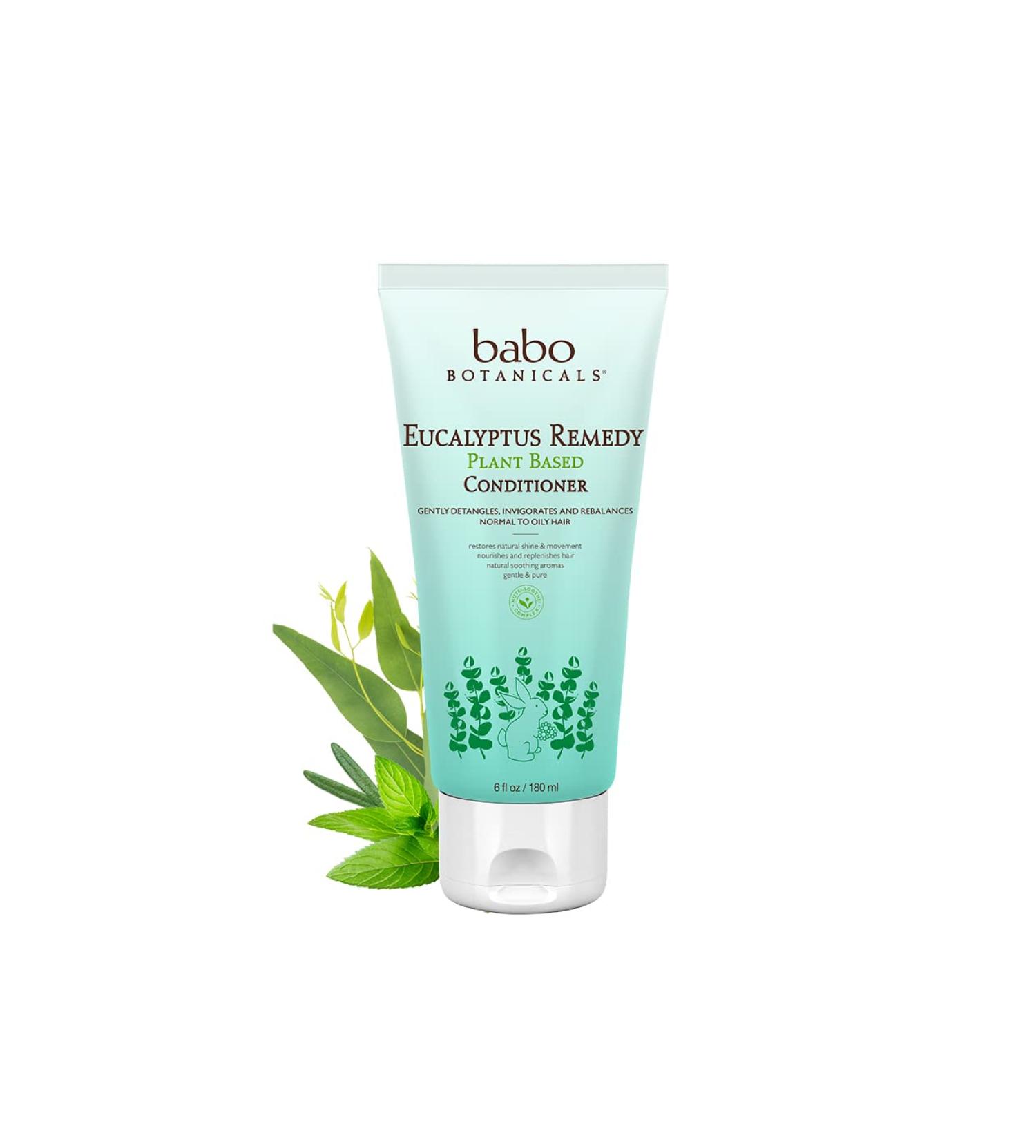 Babo Botanicals Eucalyptus Remedy Conditioner - Gentle & Nourishing Plant-Based Formula for Normal to Oily Hair - Vegan & Hypoallergenic - 6 fl. oz - Buy Online on SooperMarket.com