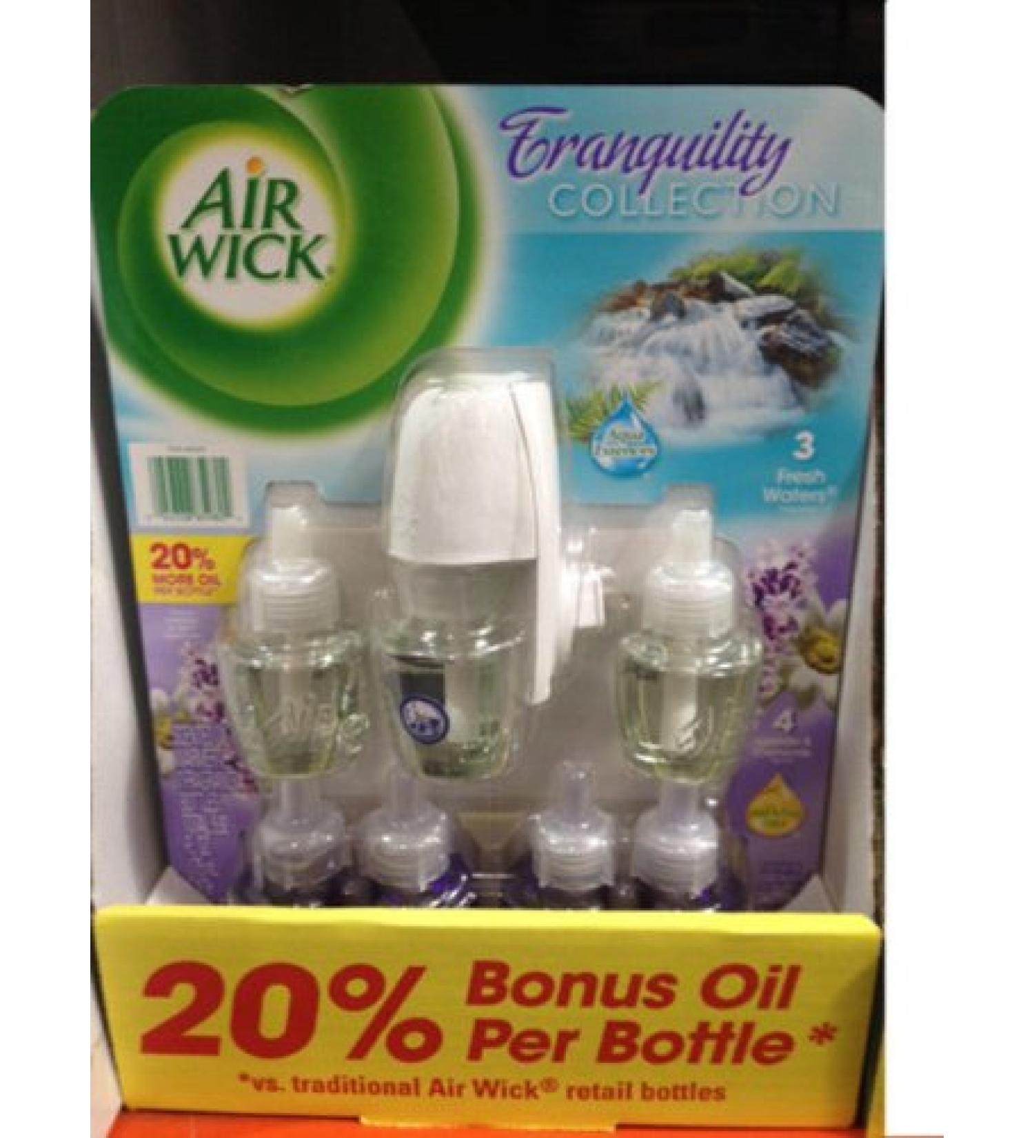 Air Wick Oil Warmer and 7 Scented Oil Refill 3 Fresh Waters 4 Lavender