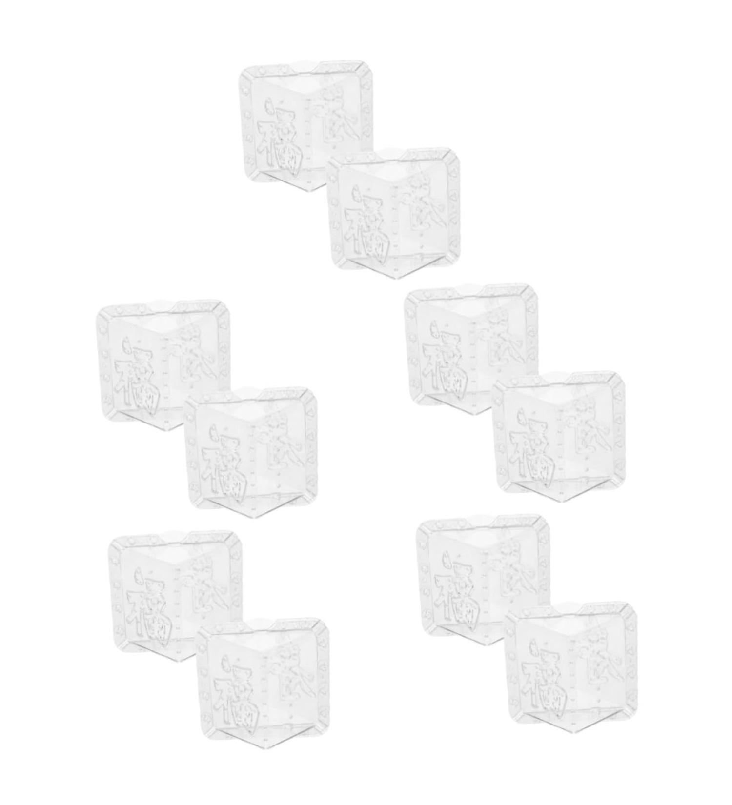 GANAZONO 10 Pcs Square Apple Molds Clear Fruit Plastic Fruit Mushroom Mold Shaping Mold Vegetable Alien - Buy Online on SooperMarket.com