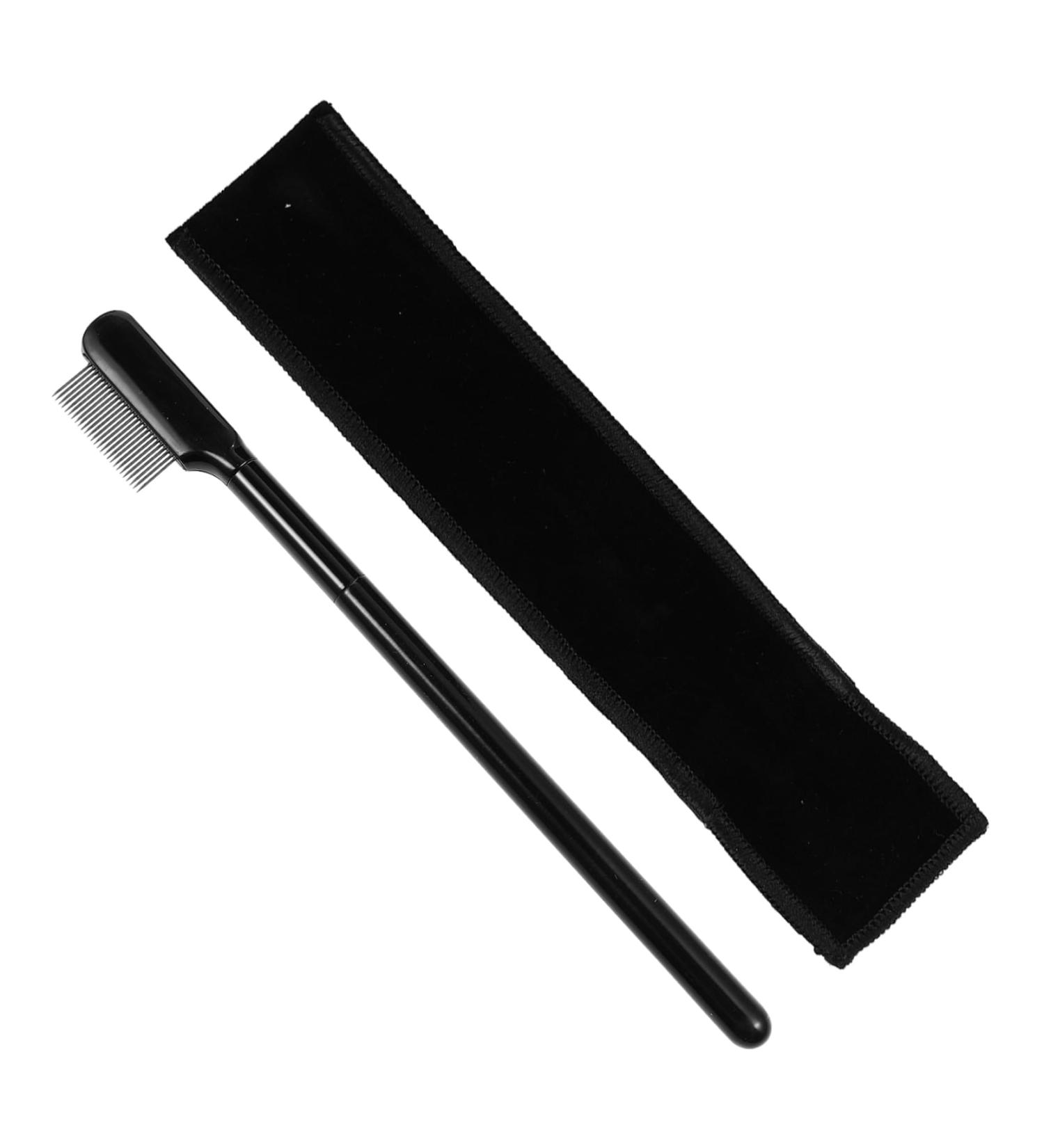 PLAFOPE 1 Set Eyelash Comb Eyelash Grooming Tool Lash Separator Lash Tools for Extensions Brow Brush with Bag Metal Mascara Comb Woman Wooden Handle Single Sided Beauty Comb - Buy Online on SooperMarket.com