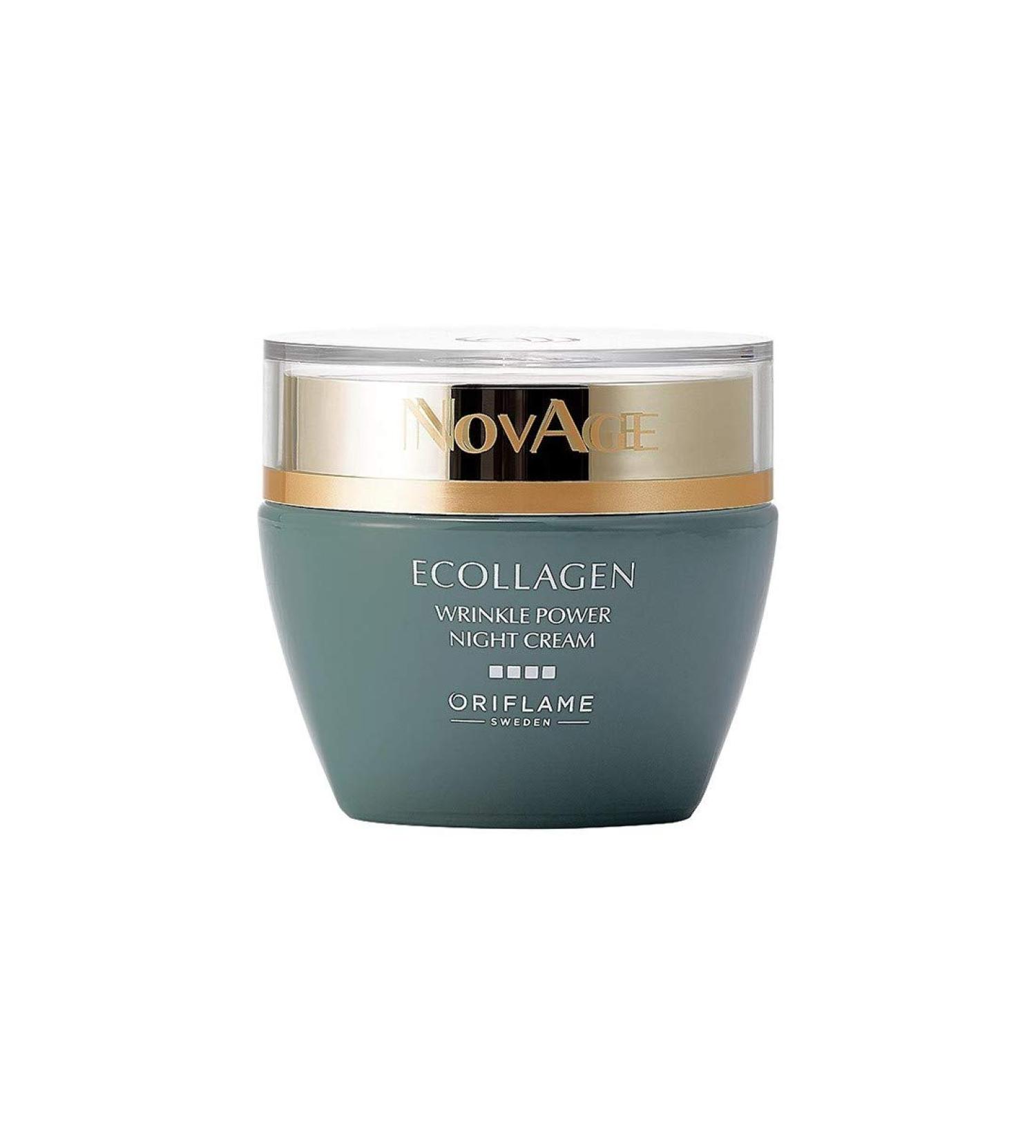 Oriflame Sweden Wrinkle Powder Cream 50ml - Rapid Anti-Aging Face Cream for Regeneration & Hydration | Novage Ecollagen - Buy Online on SooperMarket.com