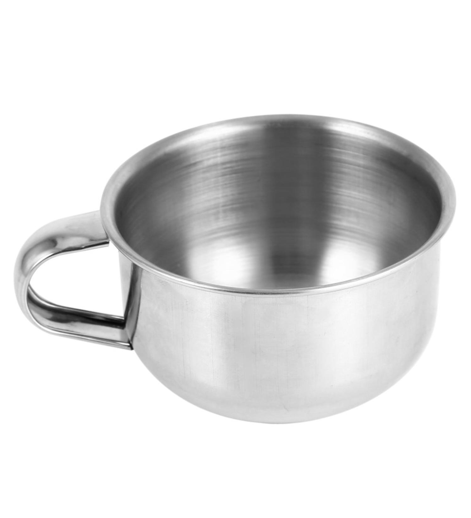 Stainless Steel Shaving Cup for Men | Heat Insulated Rasier Cup & Soap Tool for Smooth Shaving - Buy Online on SooperMarket.com