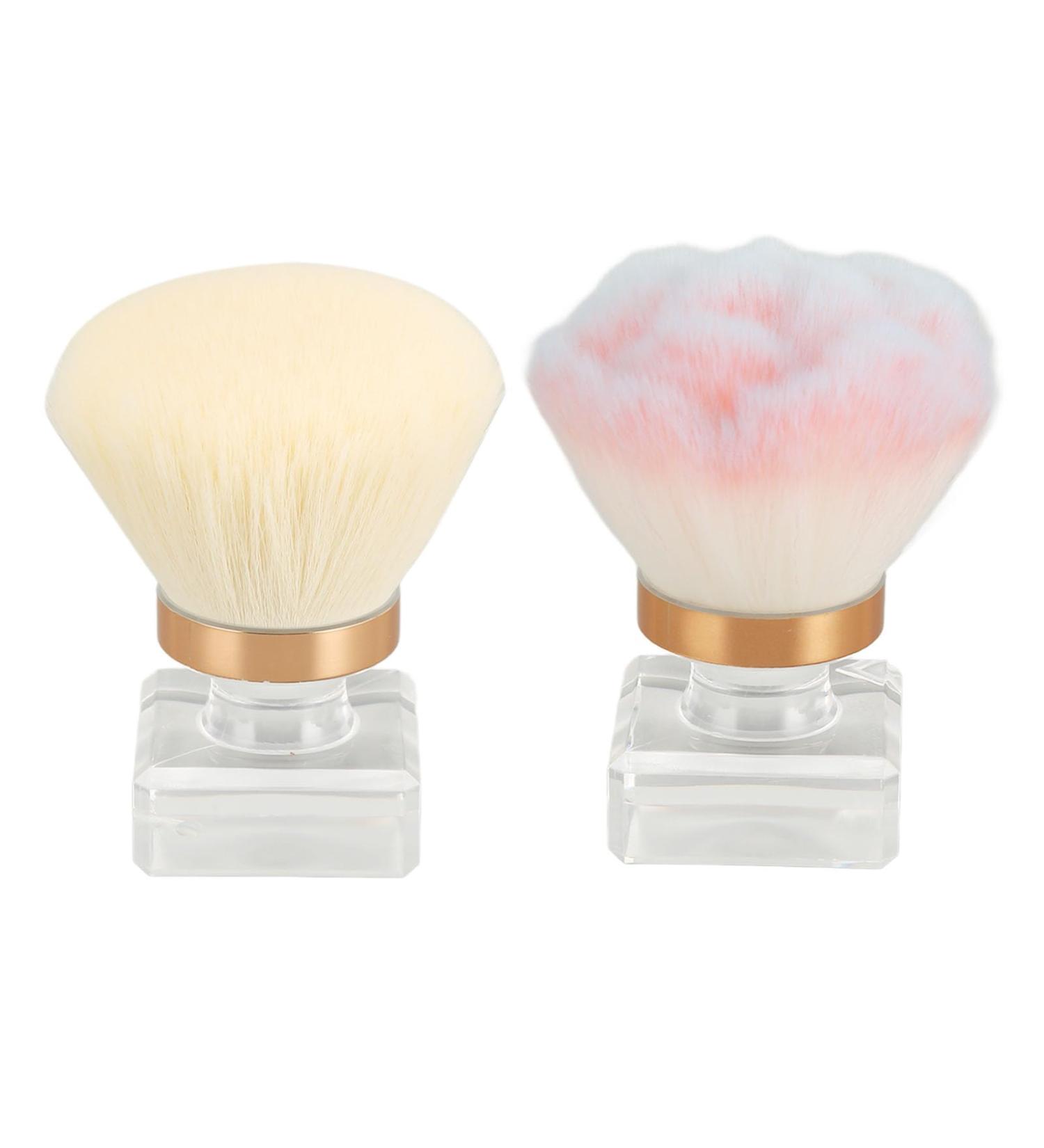 Makeup Blush Brush Synthetic Shed Dense Brush Hair Clear Base Loose Powder Brush Set Expertly Holds Powder With Nail Salon Storage Box - Buy Online on SooperMarket.com