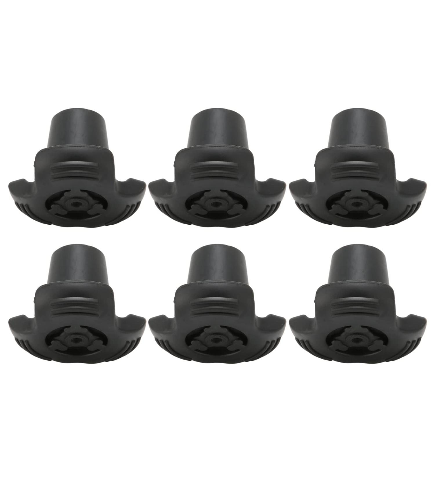 Crutches Foot Covers Waterproof Walking Stick Tips 6 Pieces Multipurpose for Crutches - Buy Online on SooperMarket.com