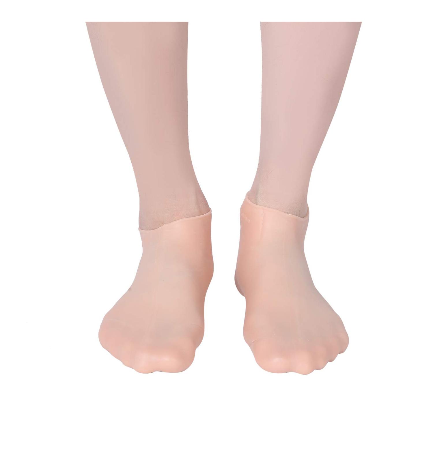 Buy Angrek Anti-Cracking Socks - 2 Pairs Moisturizing Foot Care Socks for Soft Heels (Size S 33-35) - Elastic Foot Protection - Buy Online on SooperMarket.com