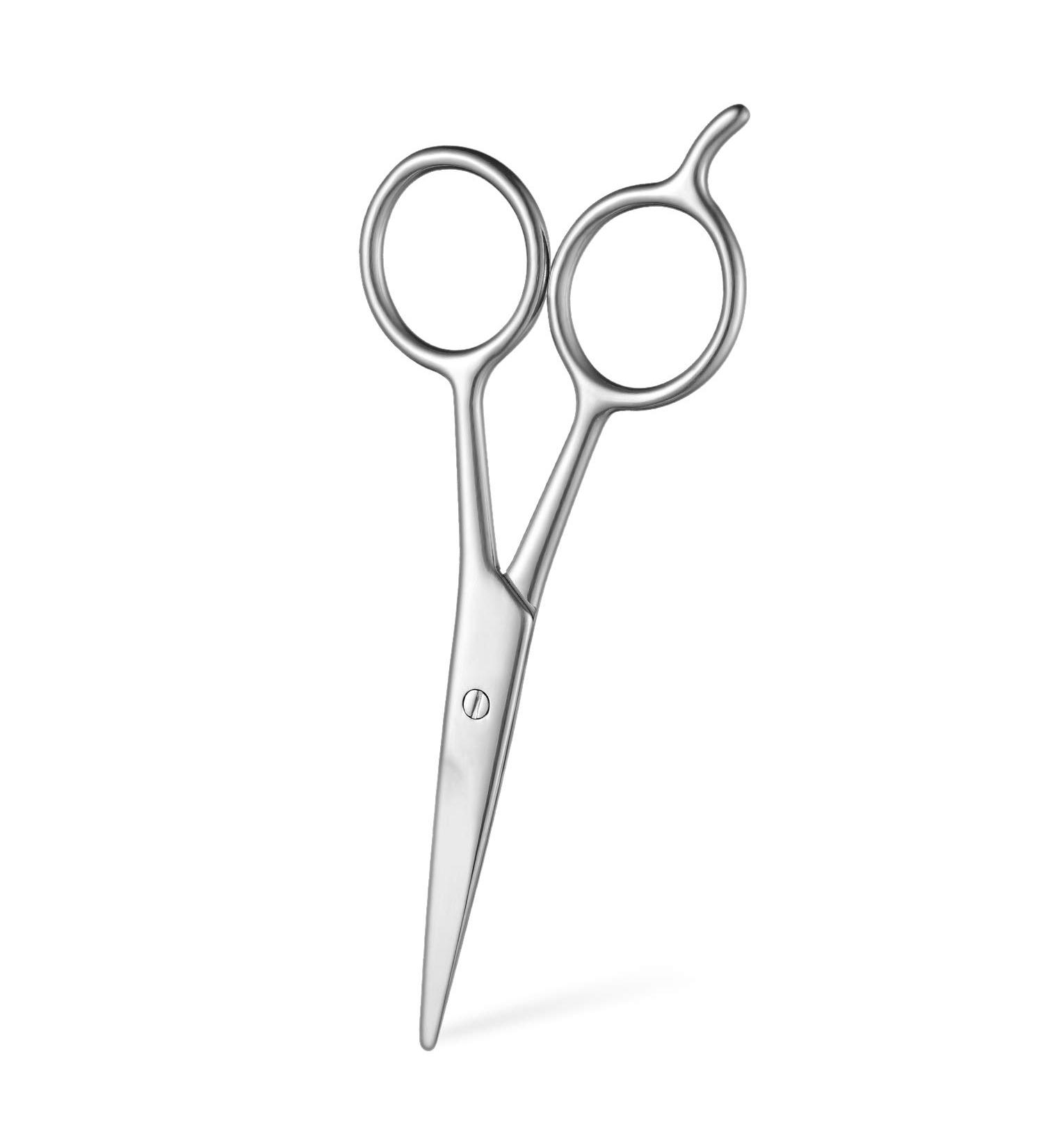 HAWATOUR Stainless Steel Beard Scissors for Trimming - Silver Classic - Buy Online on SooperMarket.com