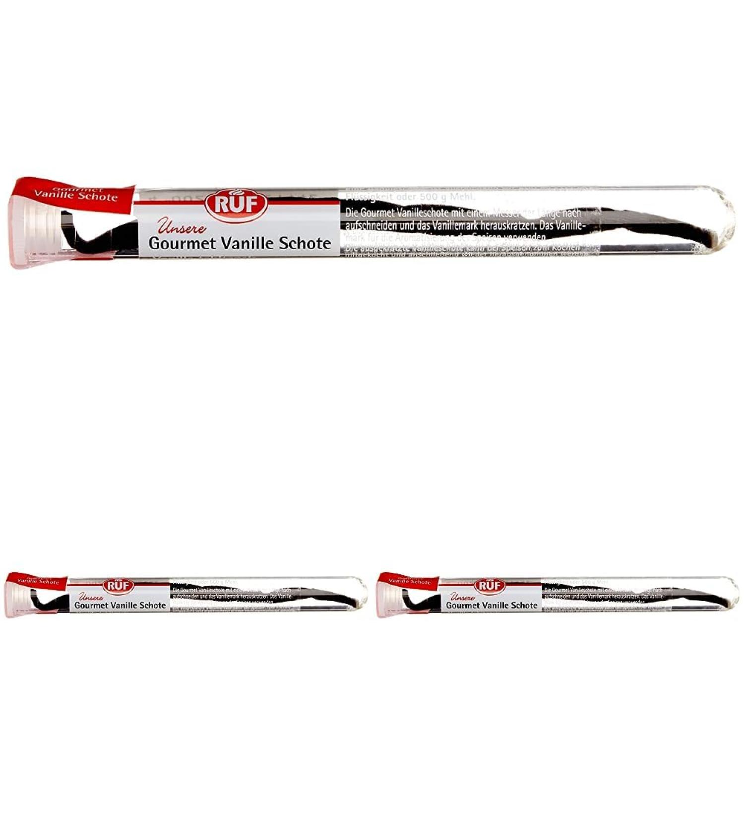 Gourmet Vanilla Pod - Real Tahitian Vanilla for Cooking & Baking | Gluten-Free Vegan | 1 Pod (2.5g) - Pack of 3 - Buy Online on SooperMarket.com