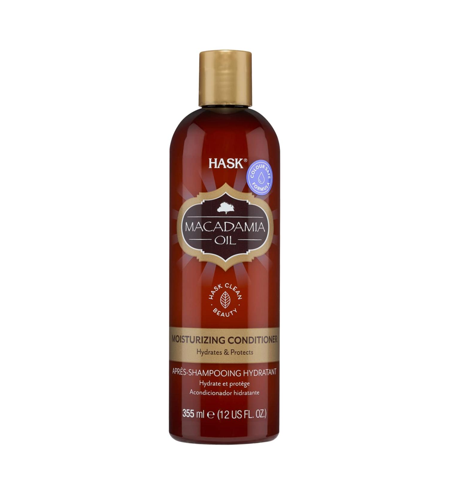 HASK Moisturizing Conditioner with Macadamia Oil - 355ml | Color-Safe Animal Test-Free Ideal for All Hair Types - Shop Now! - Buy Online on SooperMarket.com