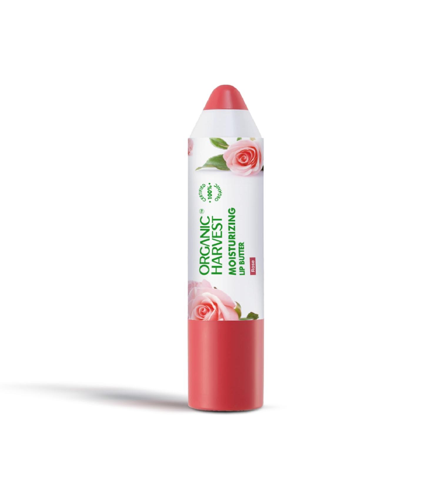 Moisturizing Lip Butter - Rose | Tinted Organic Lip Balm for Women Men & Kids | 100% American Certified Organic | 4g - Buy Online on SooperMarket.com