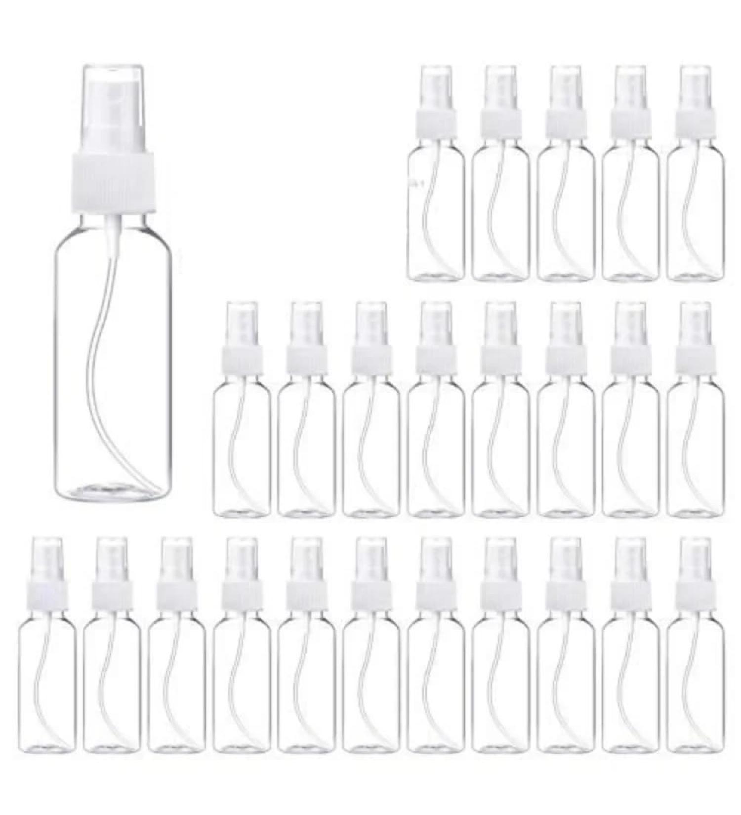 GeRRiT Plastic Spray Bottle Portable Travel Container Fine Mist Spray Dispenser Bottle Transparent Empty Fine Mist Spray Bottle for Cleaning Gardening Plant (Color : Clear Size : 100ml) 100ml Clear - Buy Online on SooperMarket.com