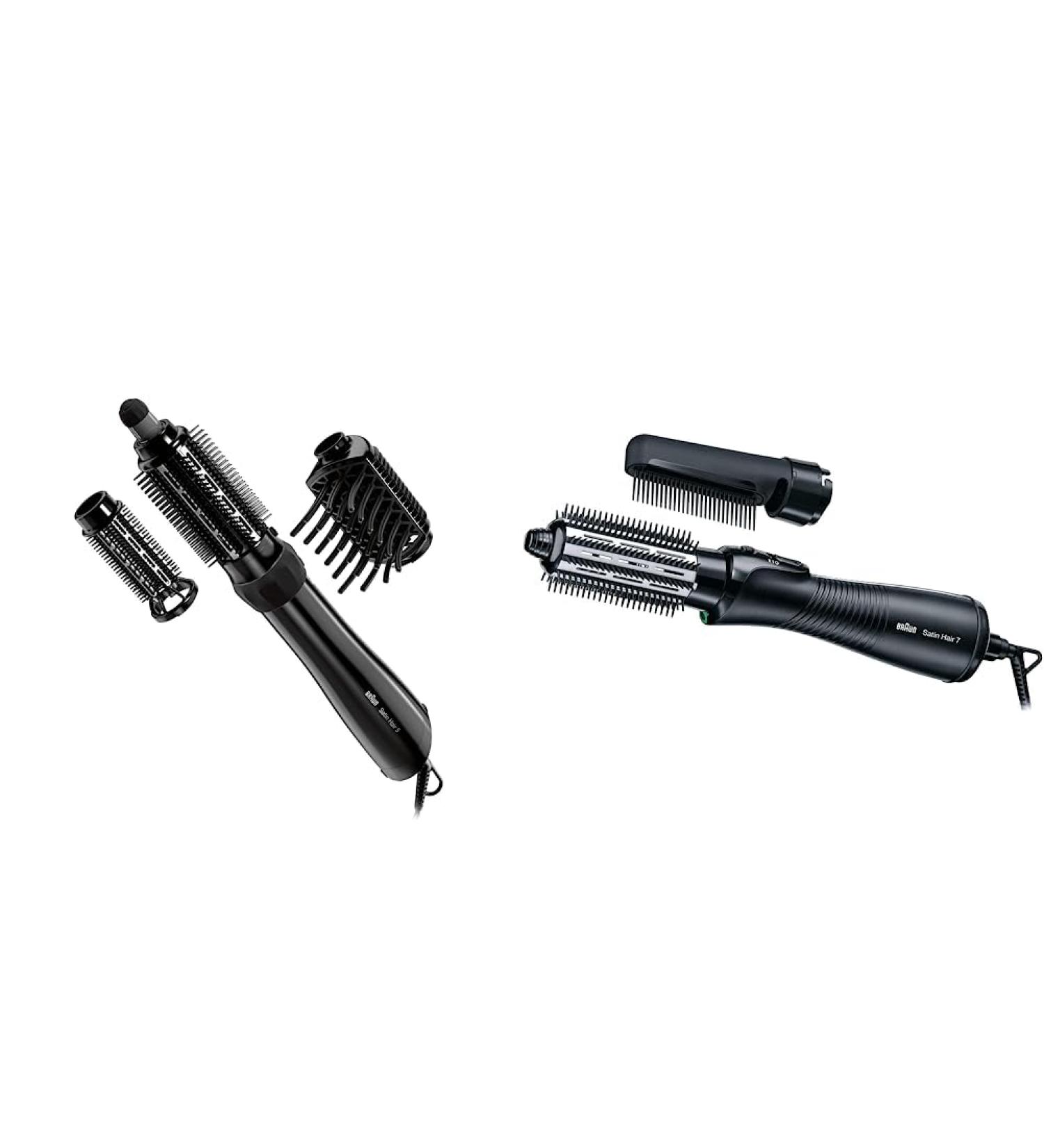 Buy Brown Satin Hair 5 & 7 Warm Air Curl Brushes | IONTEC Technology & Volume Attachments - International Shipping - Buy Online on SooperMarket.com