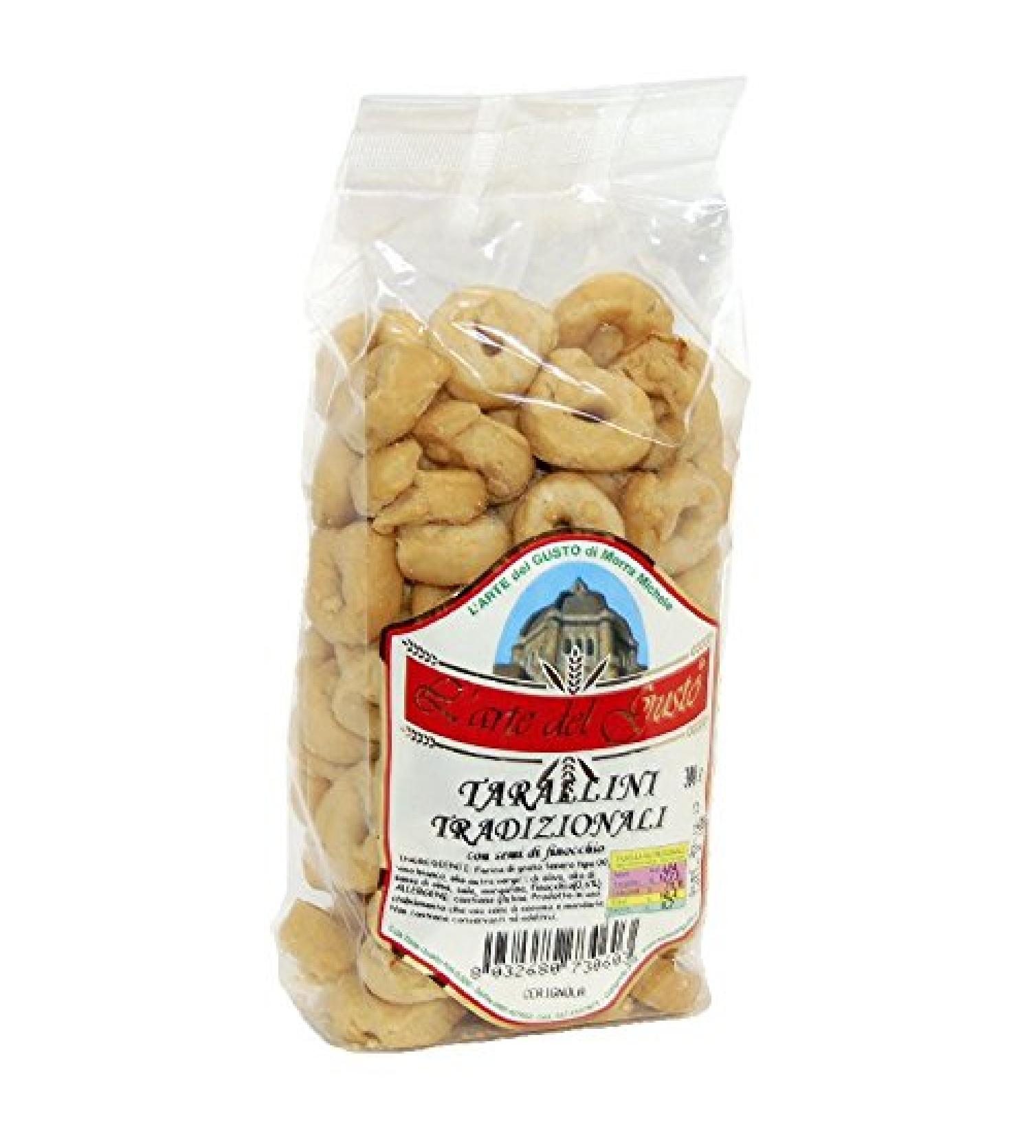 HDmirrorR Italian artisanal Tarallini tradizionali - bread rings with fennel 300gr