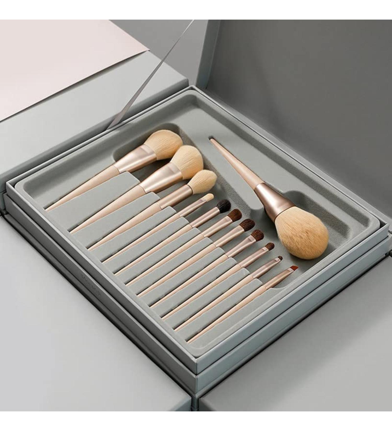 Super Soft Morandi Color 12Pcs Professional Makeup Brush Set | Premium Cosmetic Brushes for Flawless Makeup Application - Buy Online on SooperMarket.com