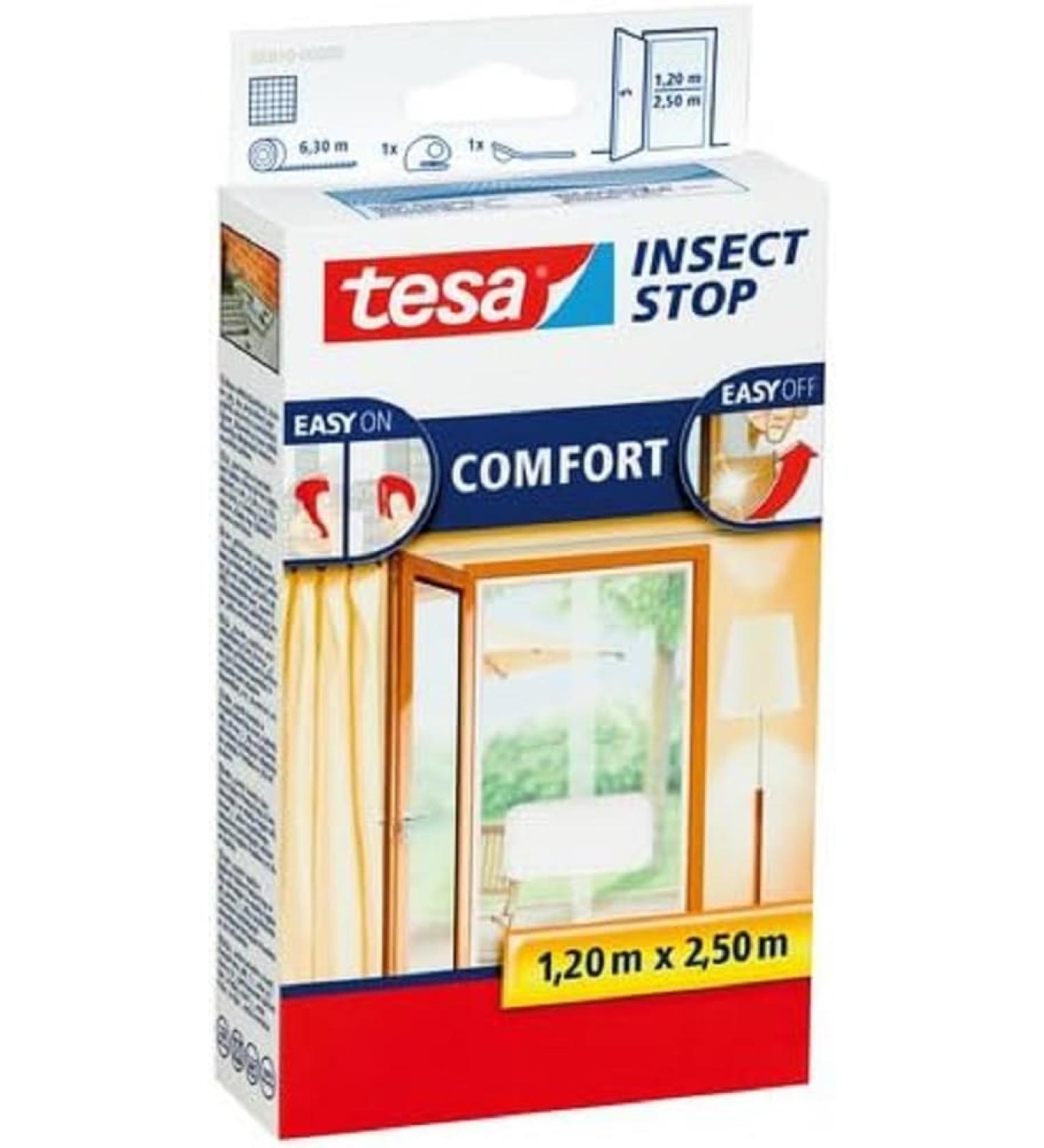 Tesa Mosquito Fly and Insect Screen for Doors 2 X 0.65 M X 2.5 M (max) White - Buy Online on SooperMarket.com