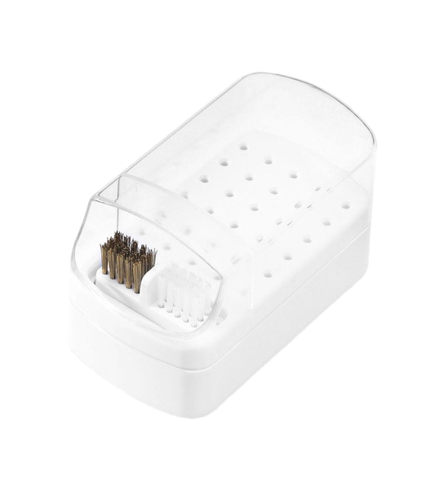 Nail Organizers and Storage | 2 in 1 Nail Drill Holder - Nail Drill Stand with Non-Slip Base Anti-Splash Design for Home Salon - Buy Online on SooperMarket.com