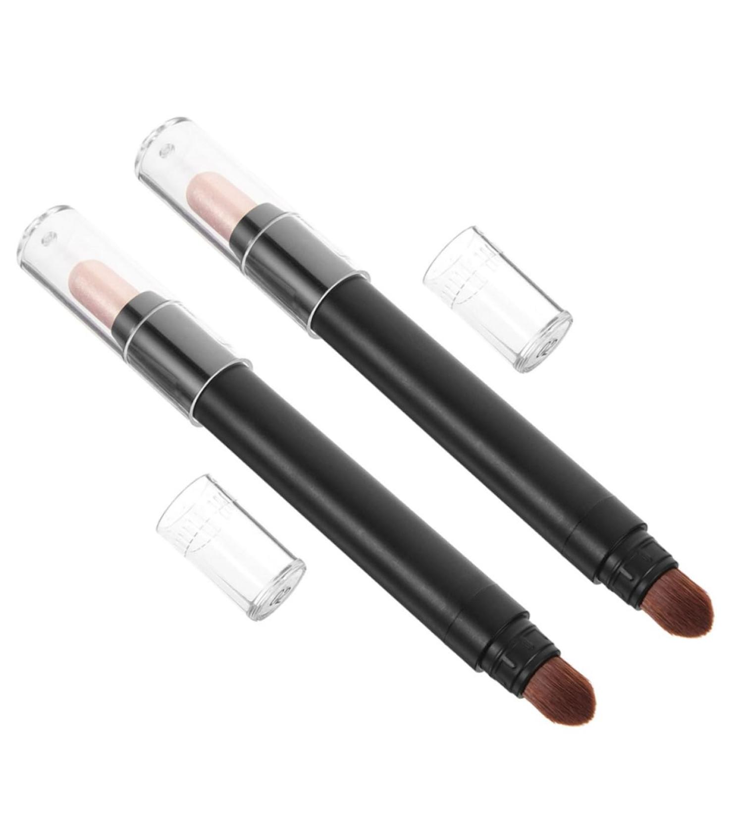 MUSISALY 2pcs Eye Makeup Stick Makeup Eyeshadow Brushes Stick Eye Shadow for Women Makeup Brush Abs Black - Buy Online on SooperMarket.com