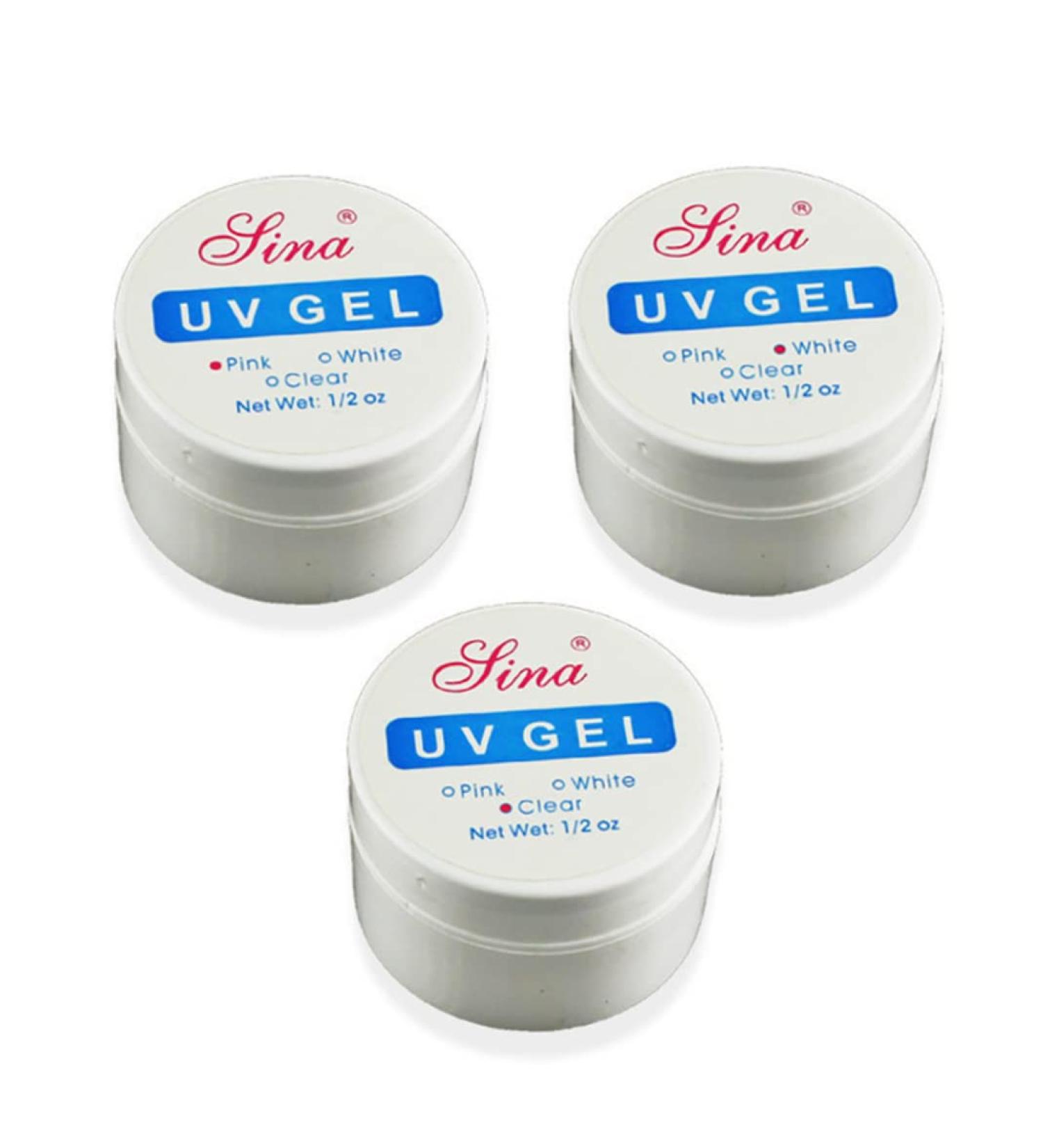 3 Colors Quick Uv Builder Gel Nail Extension Gel Nail Strengthen Uv Gel Nail Art Manicure Set Crystal Enhancement Gel For Professional Or Beginner 3PCS - Buy Online on SooperMarket.com