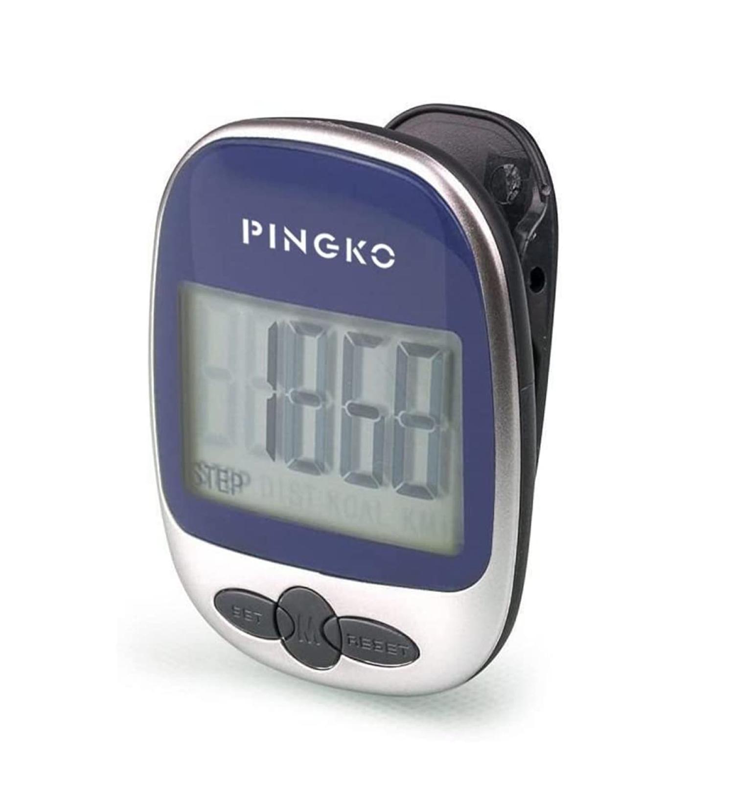 PINGKO Portable LCD Pedometer for Jogging, Hiking, Running & Walking - Blue | Step Counter with Calorie Burn Tracker - Buy Online on SooperMarket.com