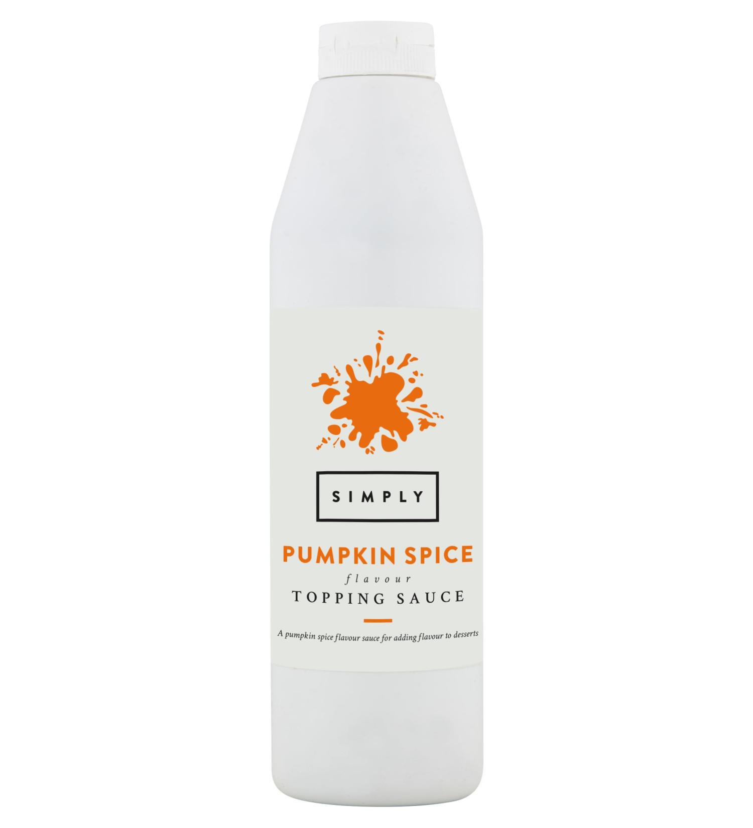 Simply Pumpkin Spice Topping Sauce Ready to Use Dessert Sauce for Ice Cream Waffles Pancakes Coffee & Milkshakes (1kg) - Buy Online on SooperMarket.com