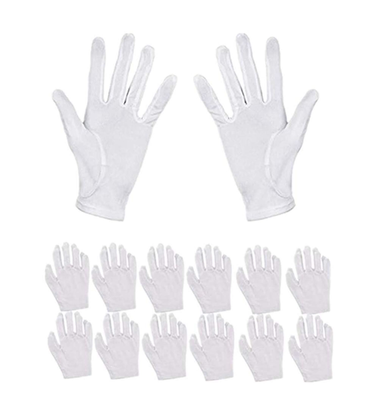Buy Cotton Gloves - 6 Pairs Soft Moisturizing White Gloves for Men & Women - International Shipping Available - Buy Online on SooperMarket.com