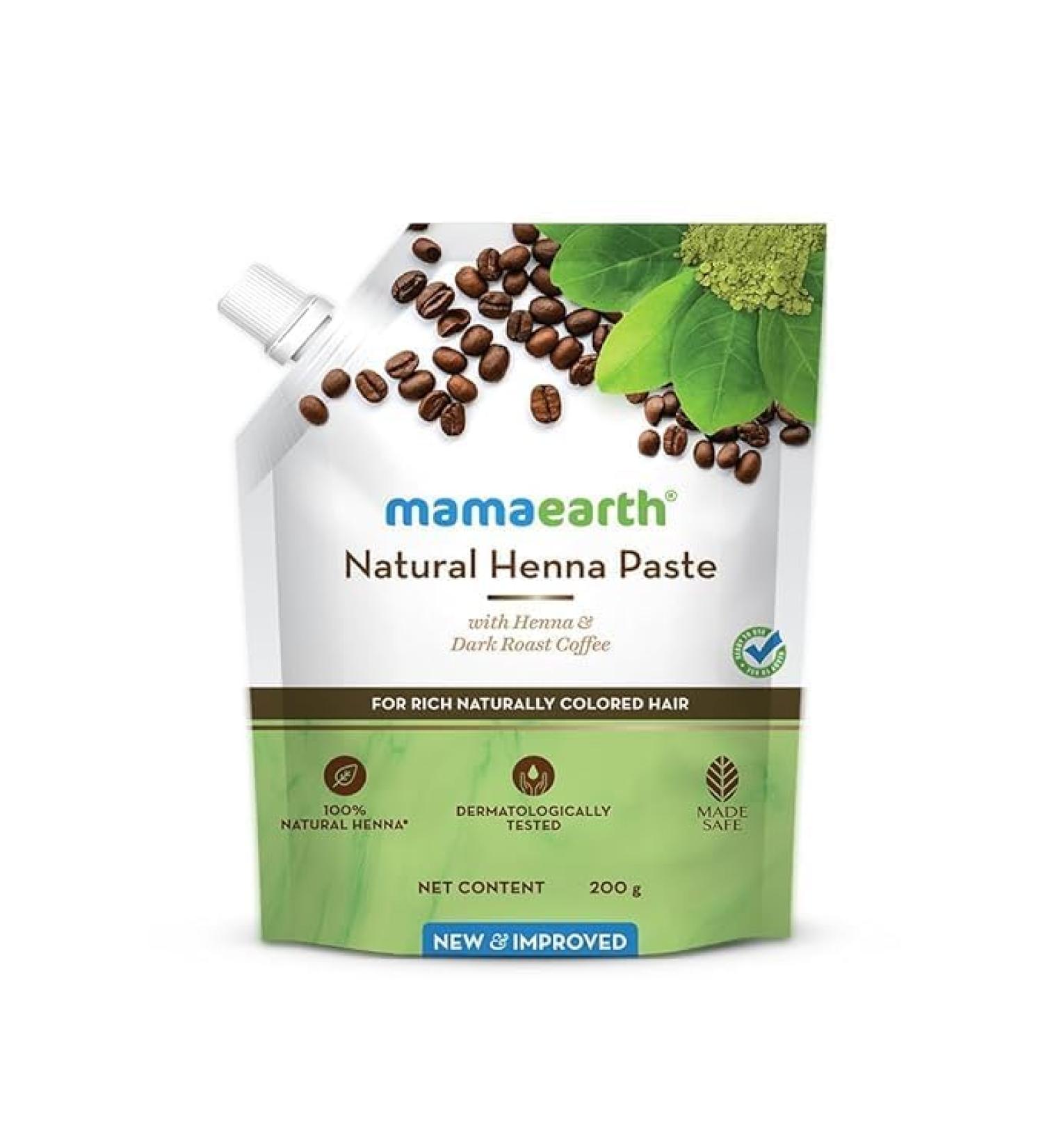 MONISA Natural Henna Paste Ready to Apply with Henna & Dark Roasted Coffee for Rich Naturally Colored Hair 200g - Buy Online on SooperMarket.com