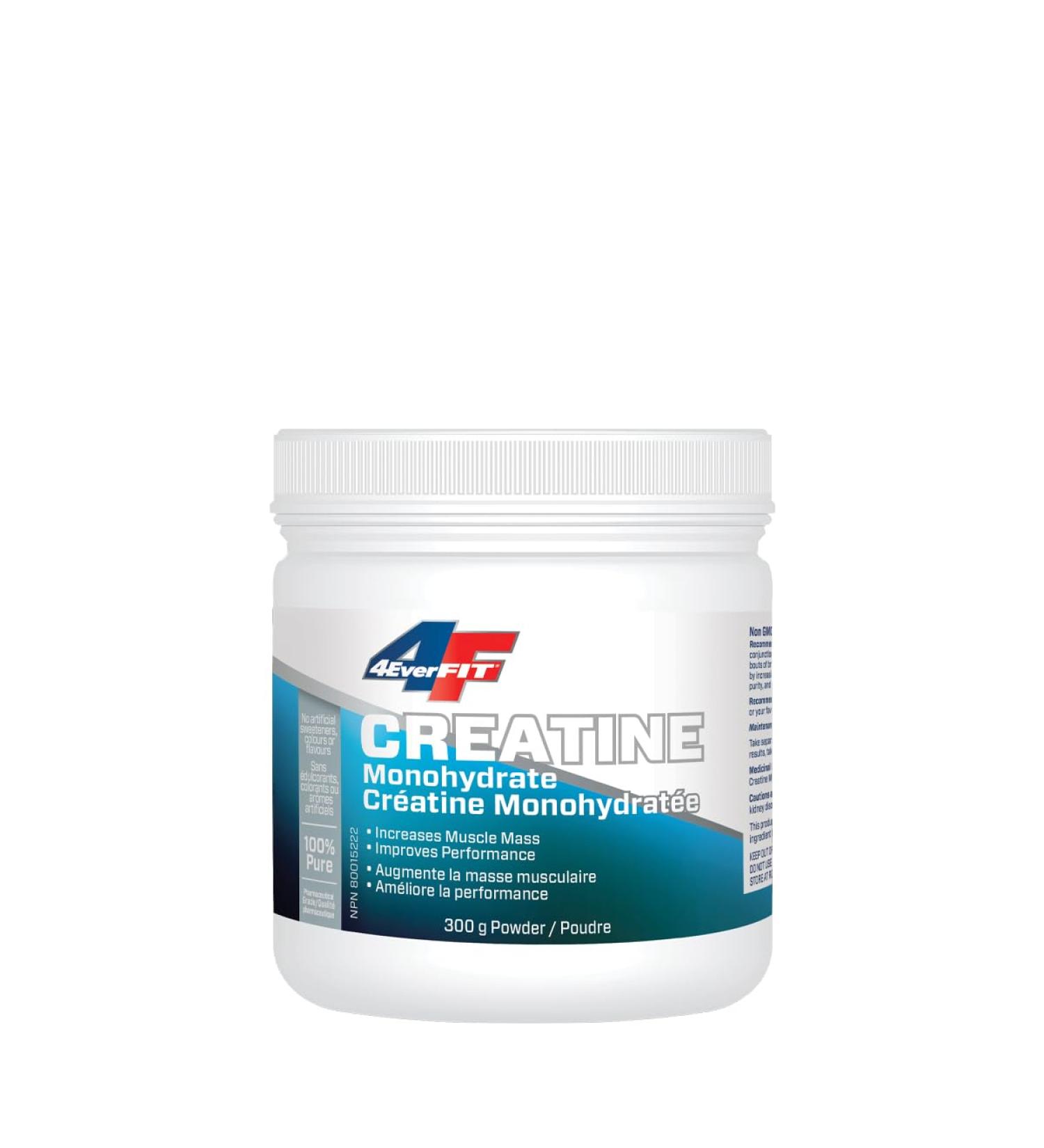 4EverFit 100% Pure Micronized Creatine Monohydrate - 300g - Buy Online on SooperMarket.com