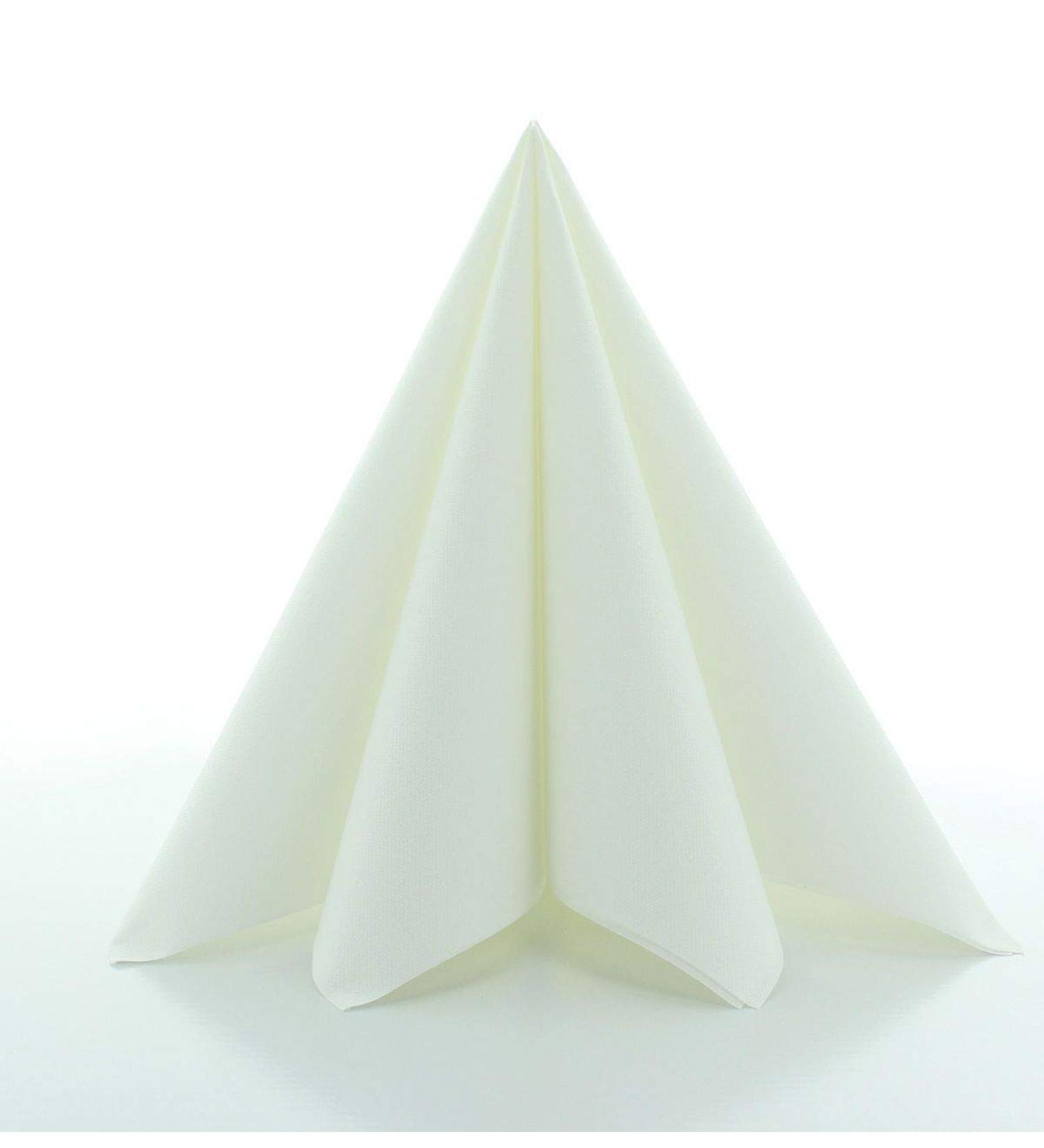 Premium White Airlaid Guest Napkins for Weddings & Celebrations - 50 Pack 40x40 cm Fold - Buy Online on SooperMarket.com