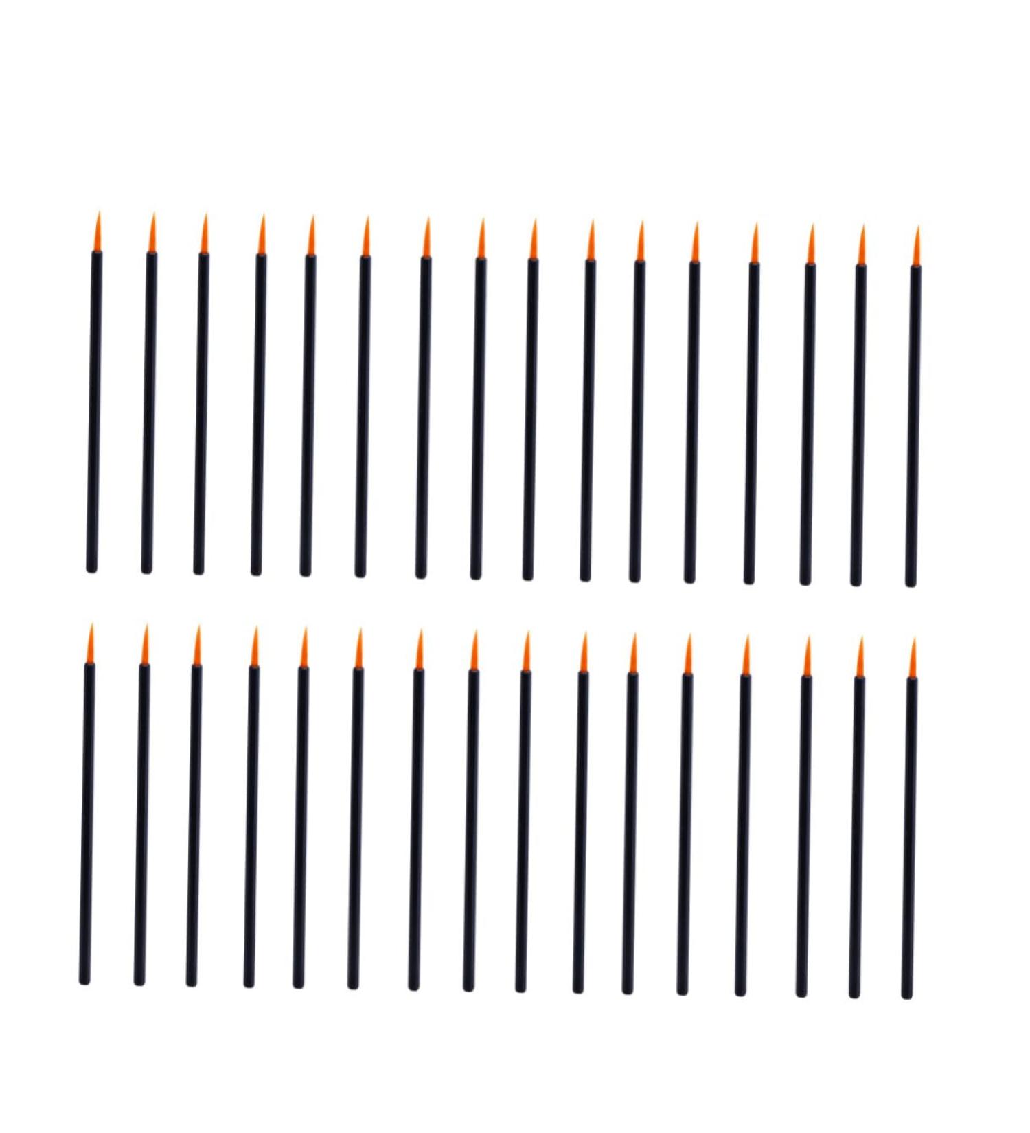 Healeved 100pcs Makeup Brush Eyeliner Tool Lip Applicator Disposable Fine Cosmetic Wands Point Gloss - Buy Online on SooperMarket.com