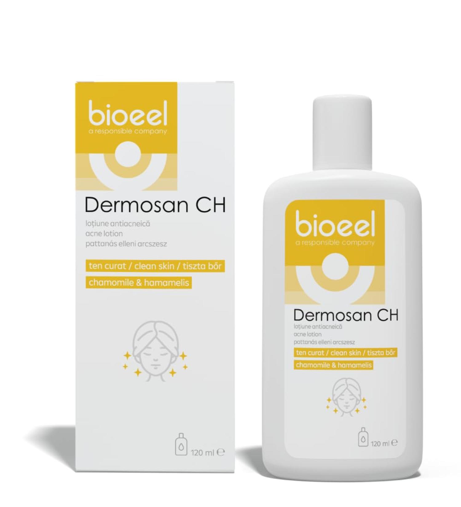 Dermosan CH Anti-Acne Lotion - Chamomile & Hamamelis Natural Clear Skin Formula - Reduce Sebum Acne and Pimple 120ML - Buy Online on SooperMarket.com