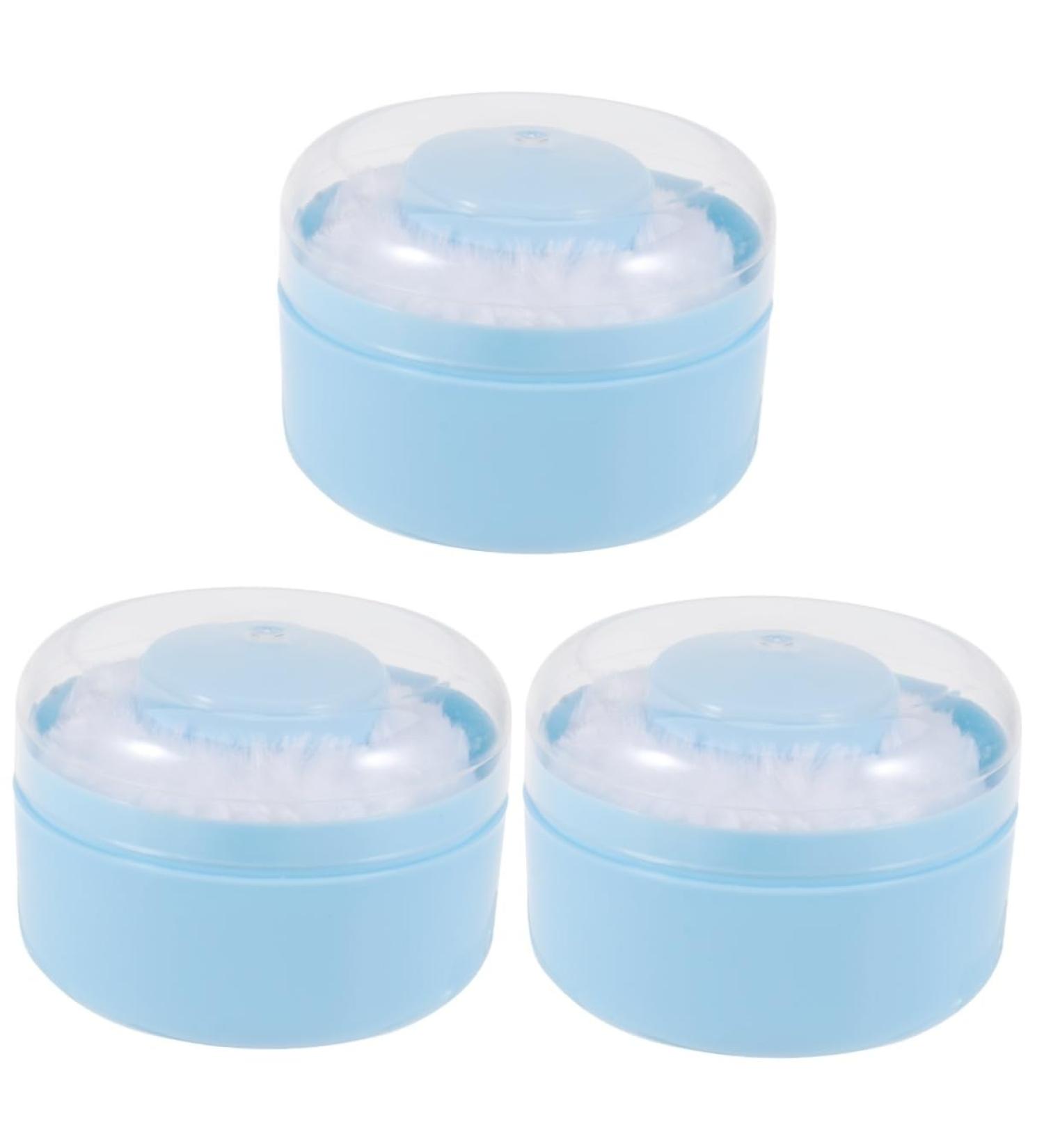 Healeved 3 Sets Powder Talc- Dusting Powder Makeup Powder Puff Powder Puff and Powder Puff for Body Powder with Container Cornstarch Powder Large Body+powder+puff+and+container - Buy Online on SooperMarket.com