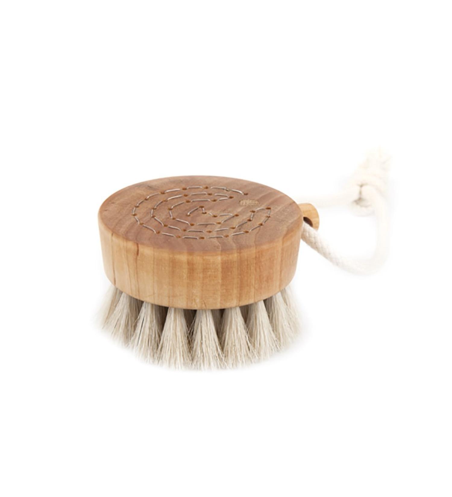 Iris Hantverk Horse Hair Exfoliator Brush - Birch Wood Handle for Dry or Wet Skin - Men and Women - Buy Online on SooperMarket.com