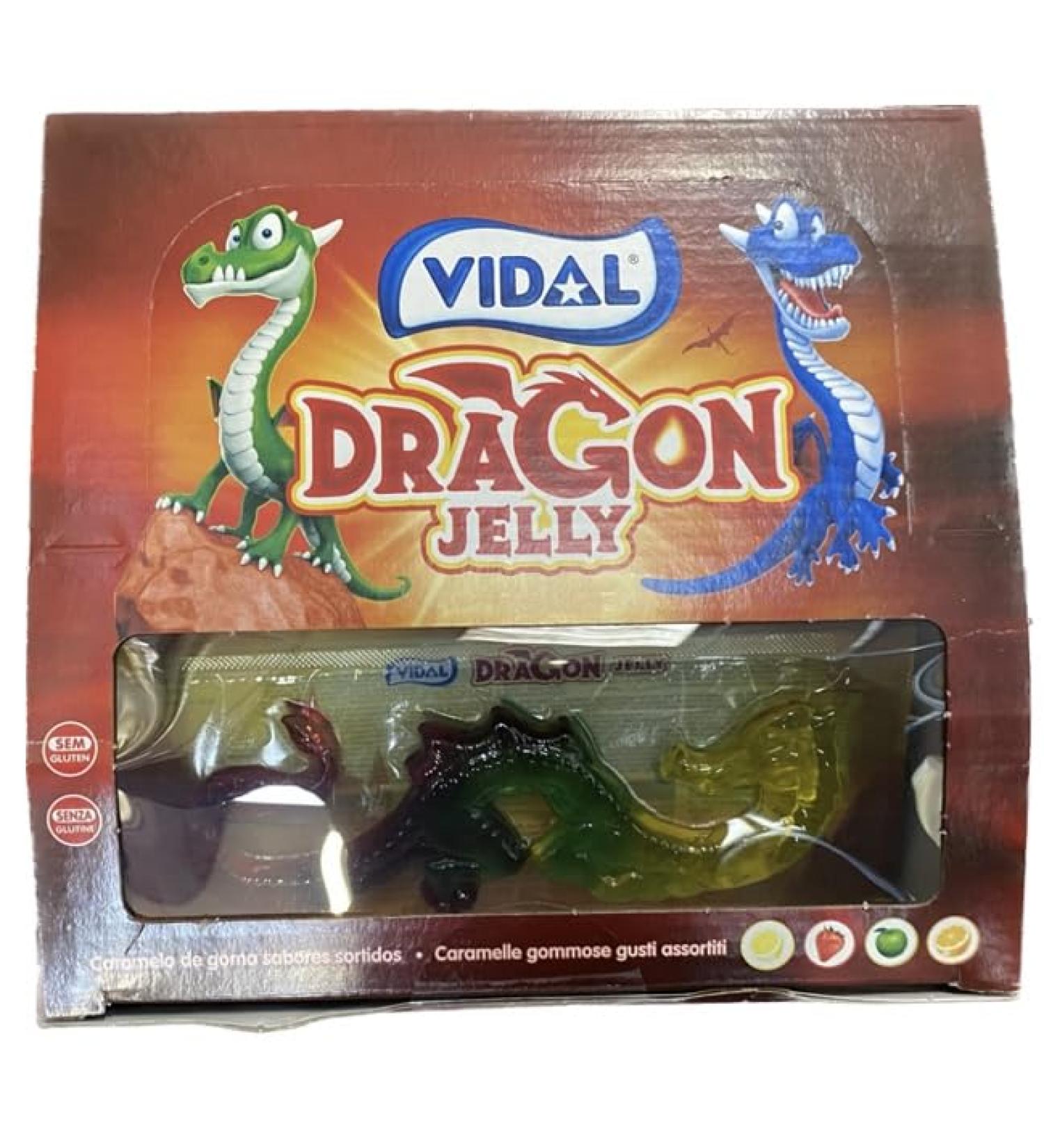 Vidal Dragon Jelly 11 x 2 x 33g 726g Assorted Flavour Jellies - Buy Online on SooperMarket.com
