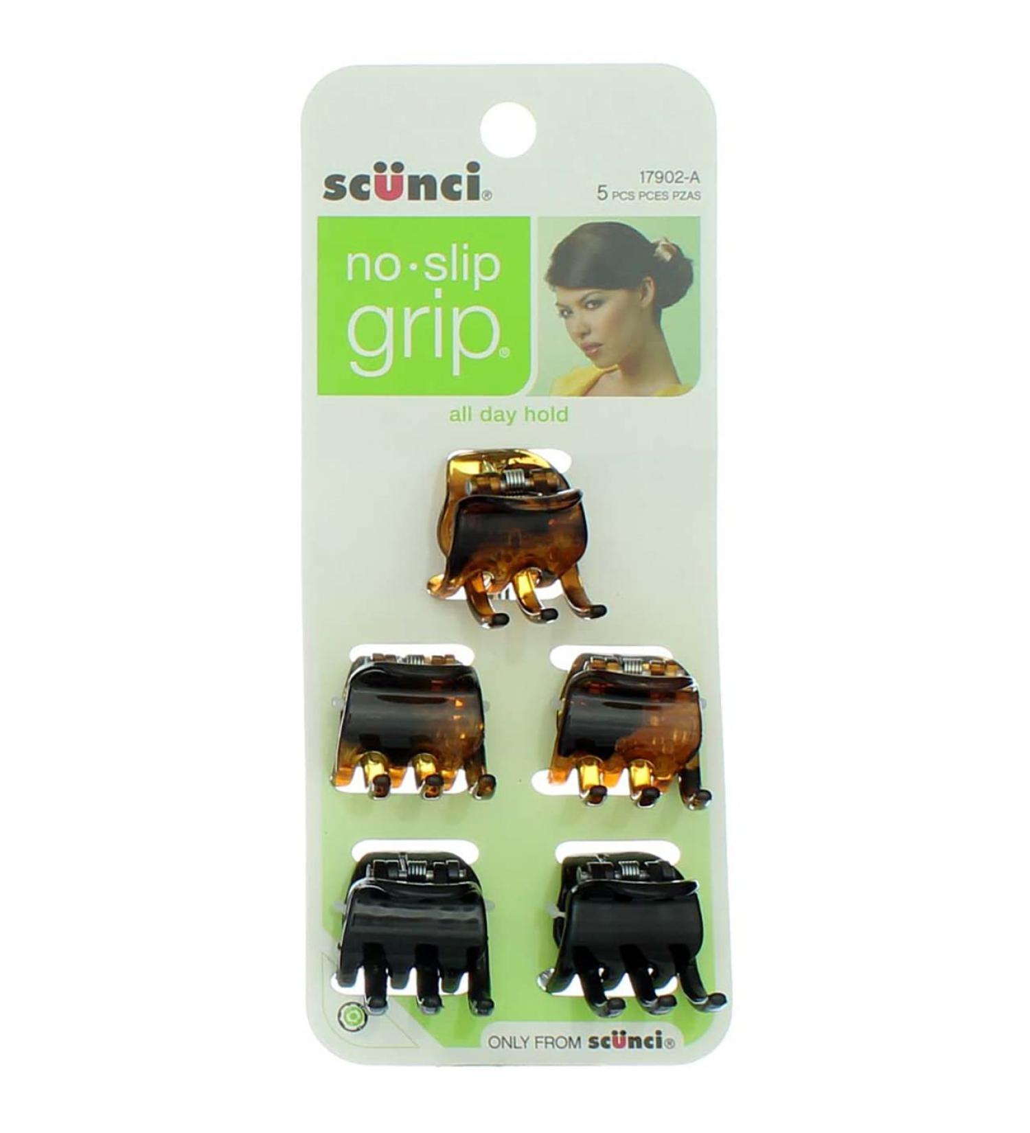 SCUNCI No-Slip Grip Small Jaw Clips - 5 Count (Pack of 4) Bundle - Secure Hold for Hair Styling - Buy Online on SooperMarket.com