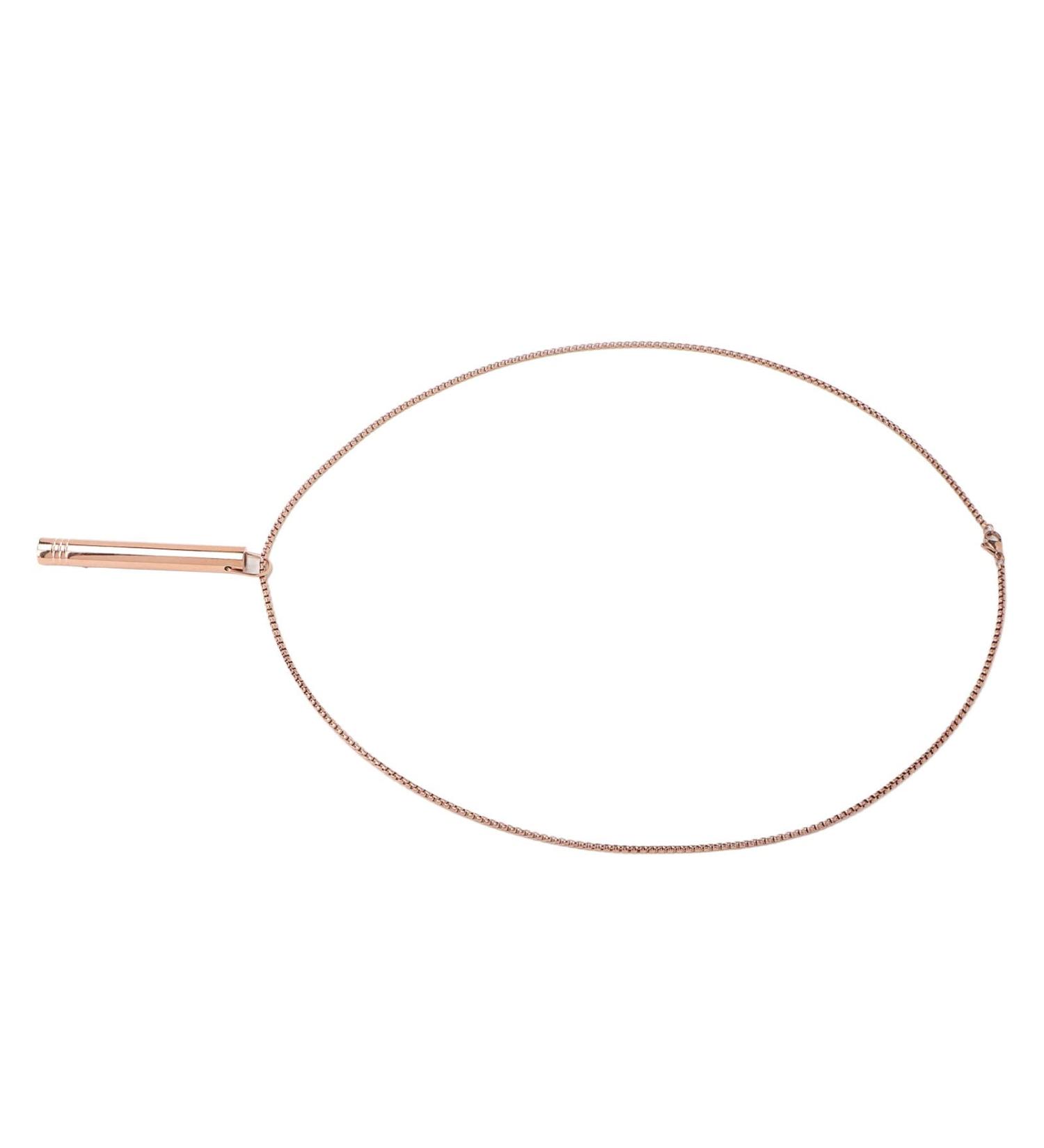 Mindful Breathing Necklace Skin Friendly Stress Relief Mindful Necklace Titanium Steel for Women for Daily Wear Rose Gold - Buy Online on SooperMarket.com