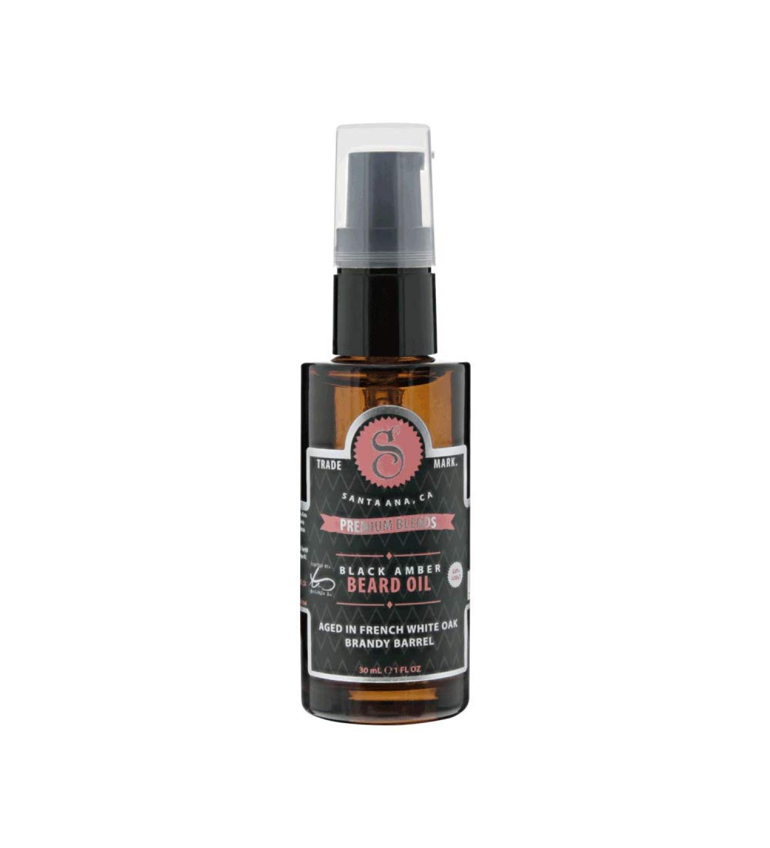 Suavecito Premium Blends Beard Oil - Black Amber Fragrance 1 Fl Oz/28g - Buy Online on SooperMarket.com