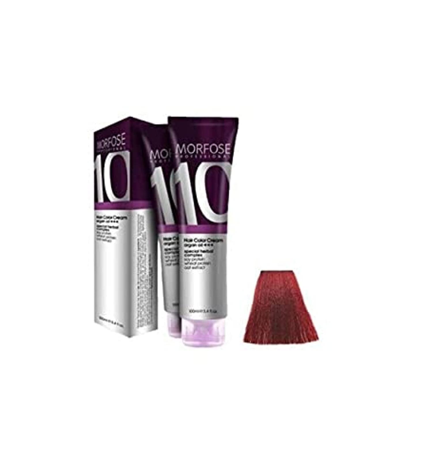 Morfose 10 Professional Hair Colour Cream 100 ml Red - Buy Online on SooperMarket.com