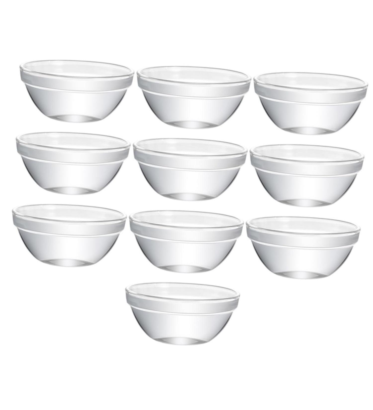 Alipis 10pcs Clear Glass Bowl Transparent Bowl Bozai Cake 3X6X6CM As Shown - Buy Online on SooperMarket.com