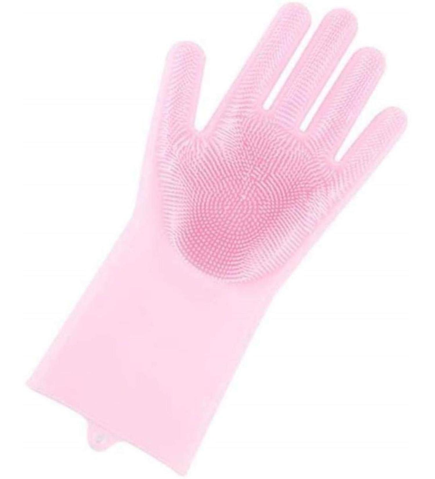 Portable rag car wash Gloves Cleaning Gloves -2 Pair Silicone Cleaning Gloves Kitchen Chores Washing Gloves B