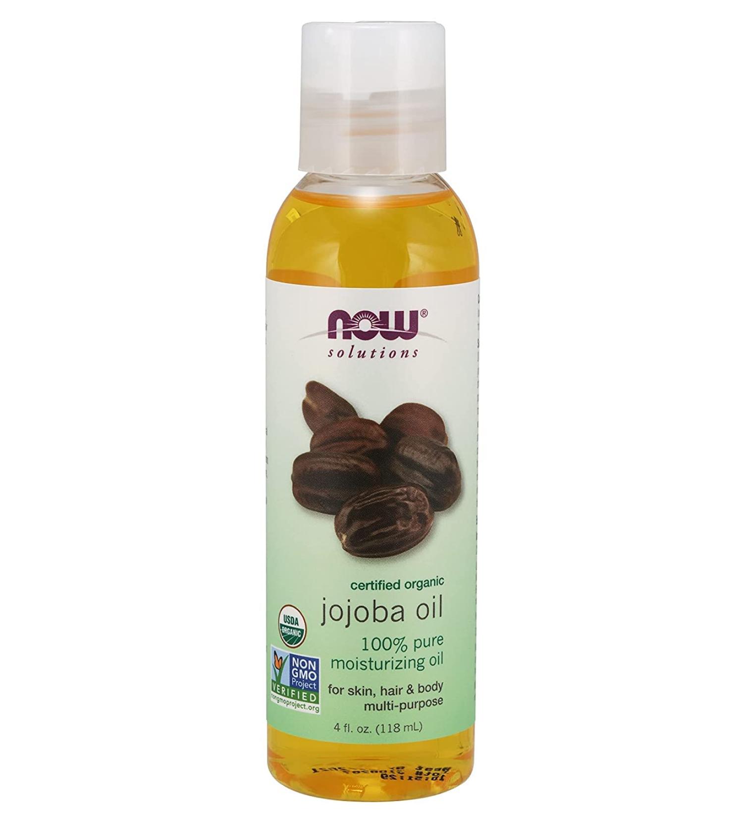 Solutions Organic Jojoba Oil by Now Foods - 4 oz Liquid | Certified & Pure - Buy Online on SooperMarket.com