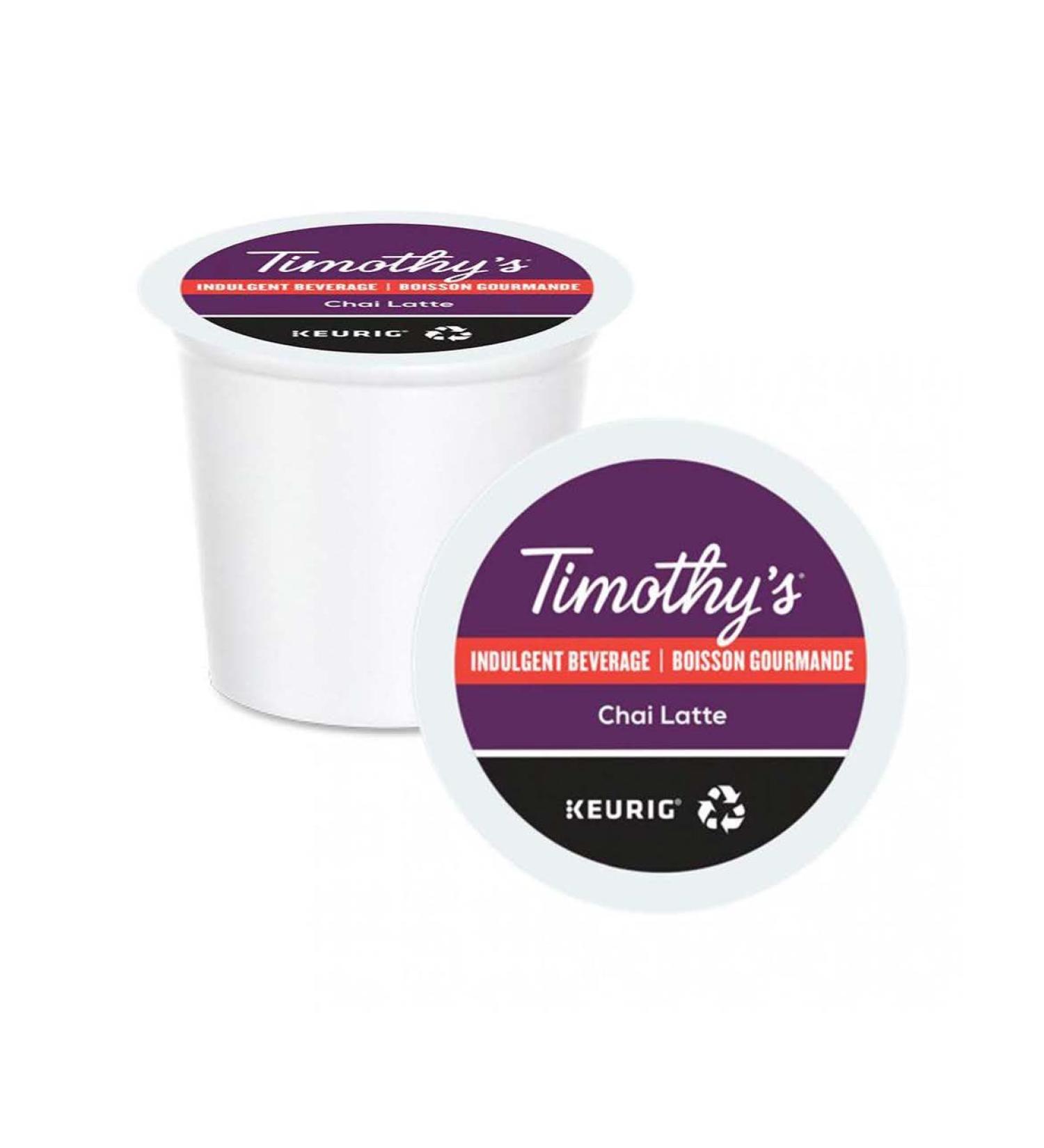 Keurig TIMOTHY'S Chai Latte K-Cup 96 Count - Buy Online on SooperMarket.com