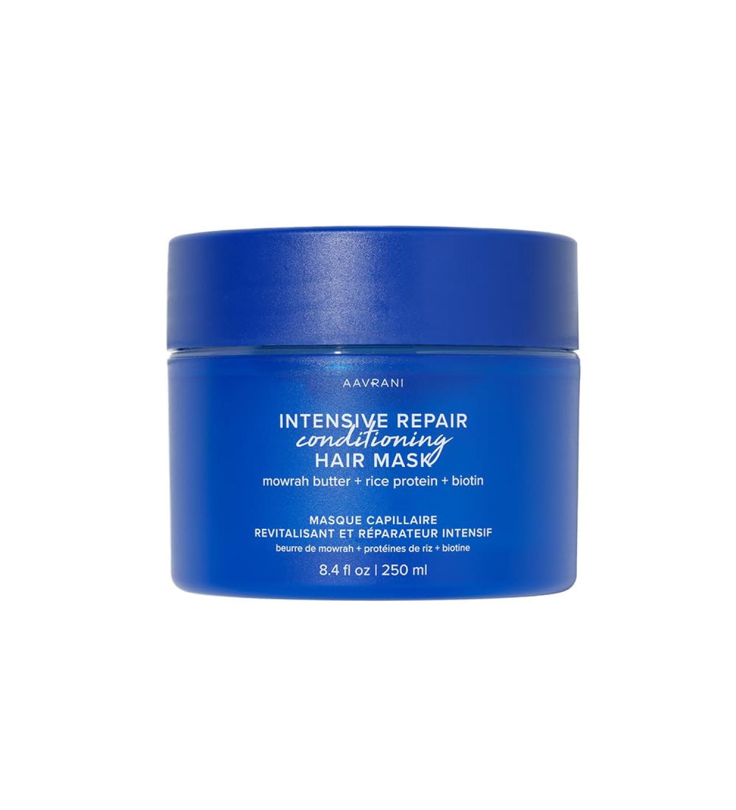 AAVRANI Intensive Repair Conditioning Hair Mask | Vegan Hair Mask for Dry Damaged Hair with Biotin Rice Protein & Mowrah Butter - 8.4 Oz - International Shipping Available - Buy Online on SooperMarket.com