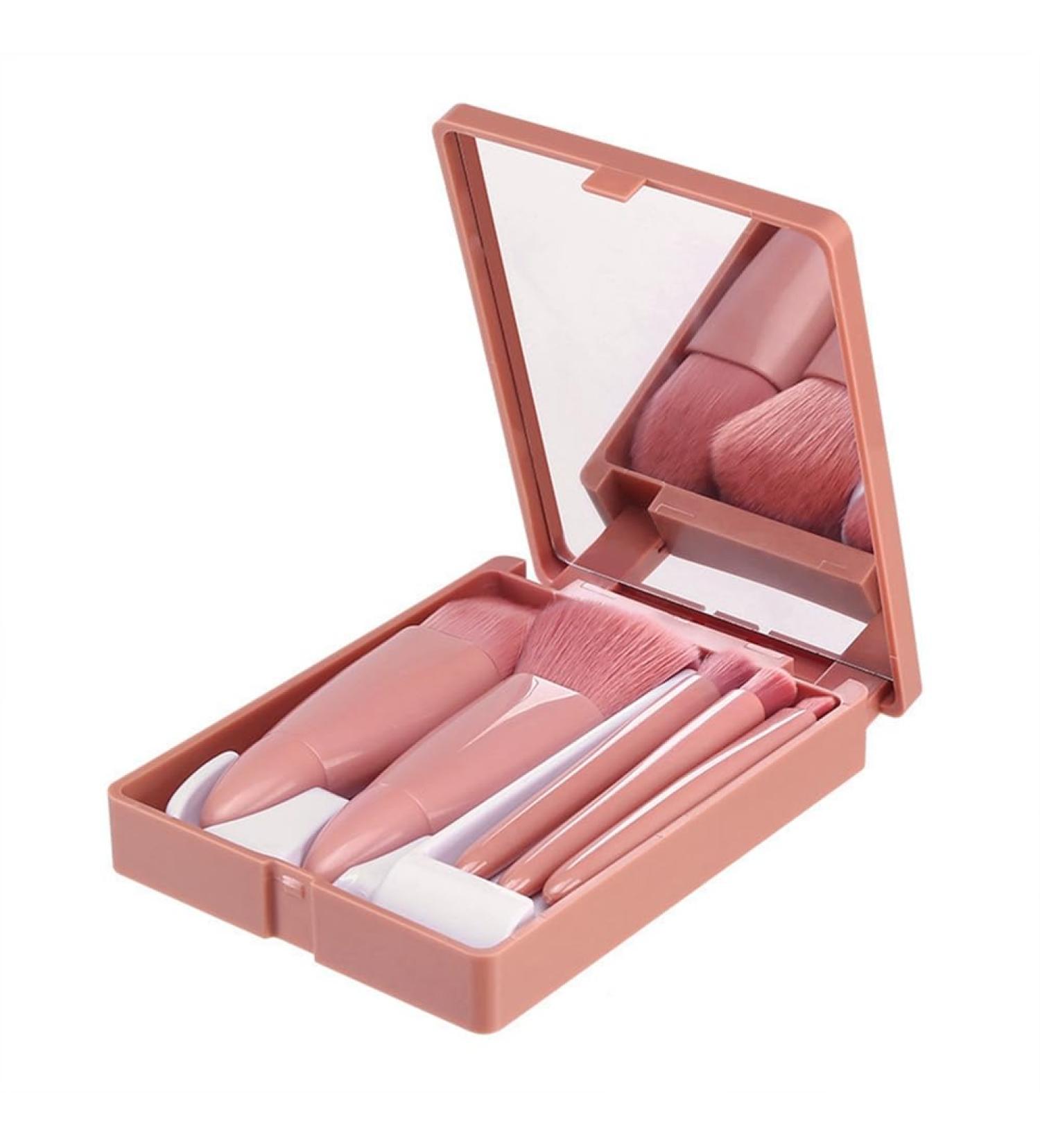 Widybord Mini 5 Makeup Brushes Multifunctional Makeup Brush with Mirror Powder Brush Eye Shadow Brush Blending Brush - Buy Online on SooperMarket.com
